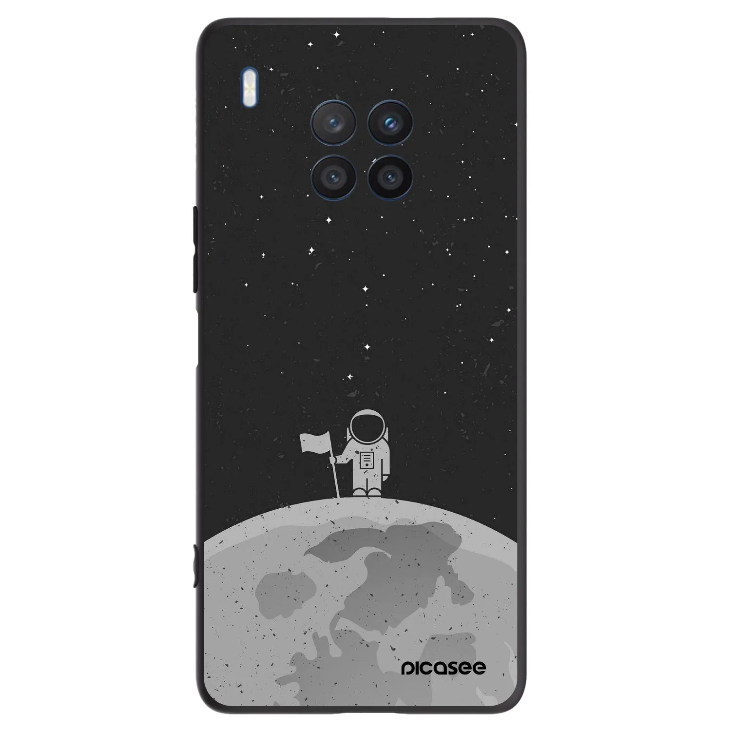 Picasee silikónový čierny obal pre Honor 50 Lite - Astronaut
