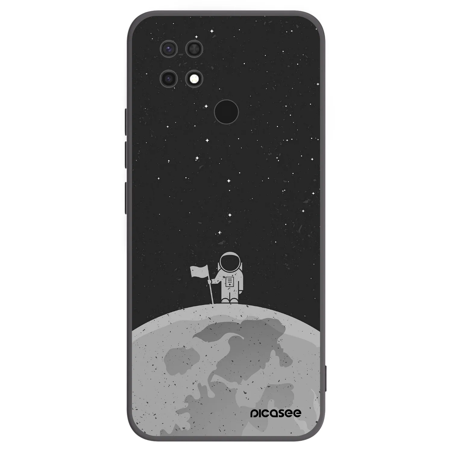 Picasee silikónový čierny obal pre Xiaomi Redmi 10C - Astronaut