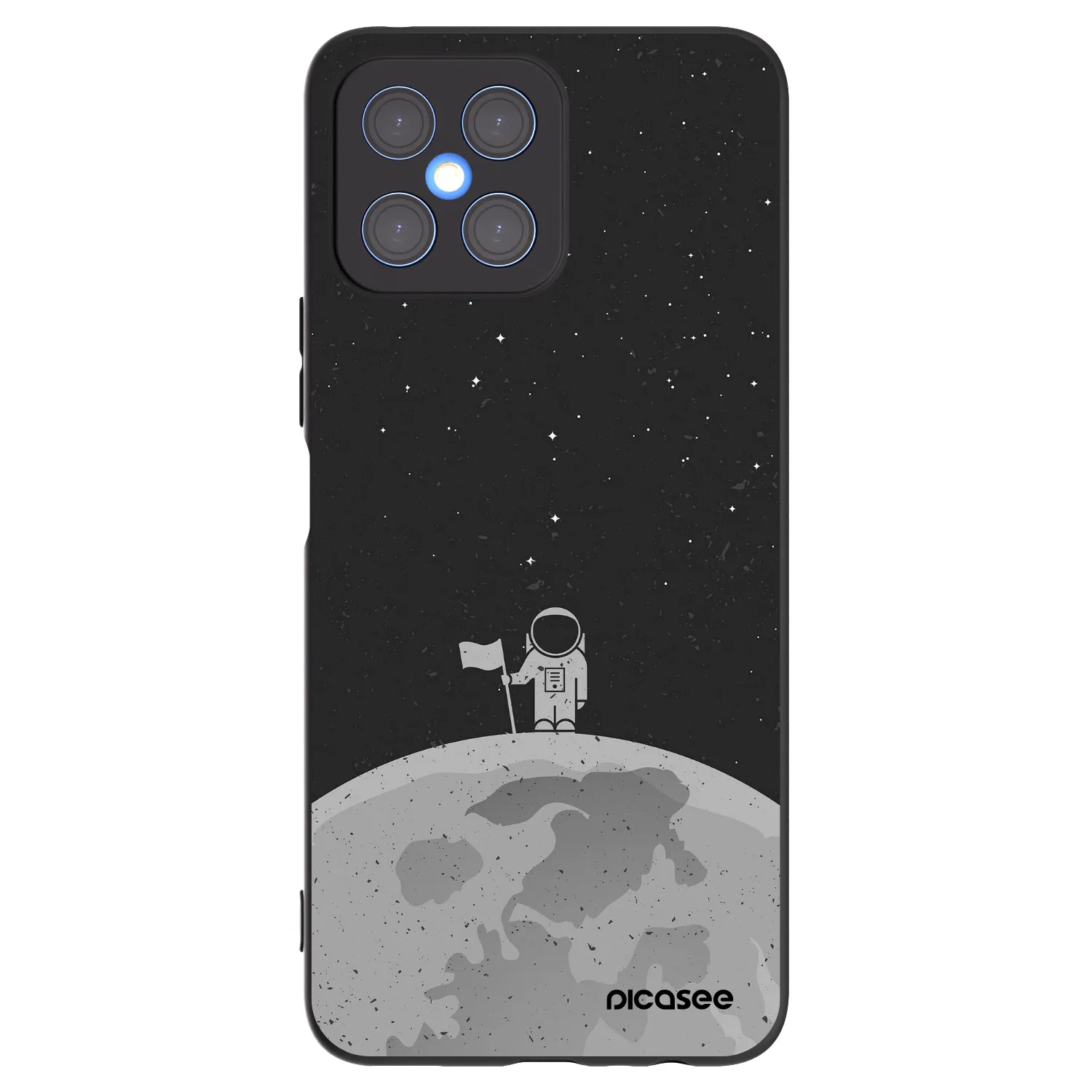 Picasee silikónový čierny obal pre Honor X8 4G - Astronaut