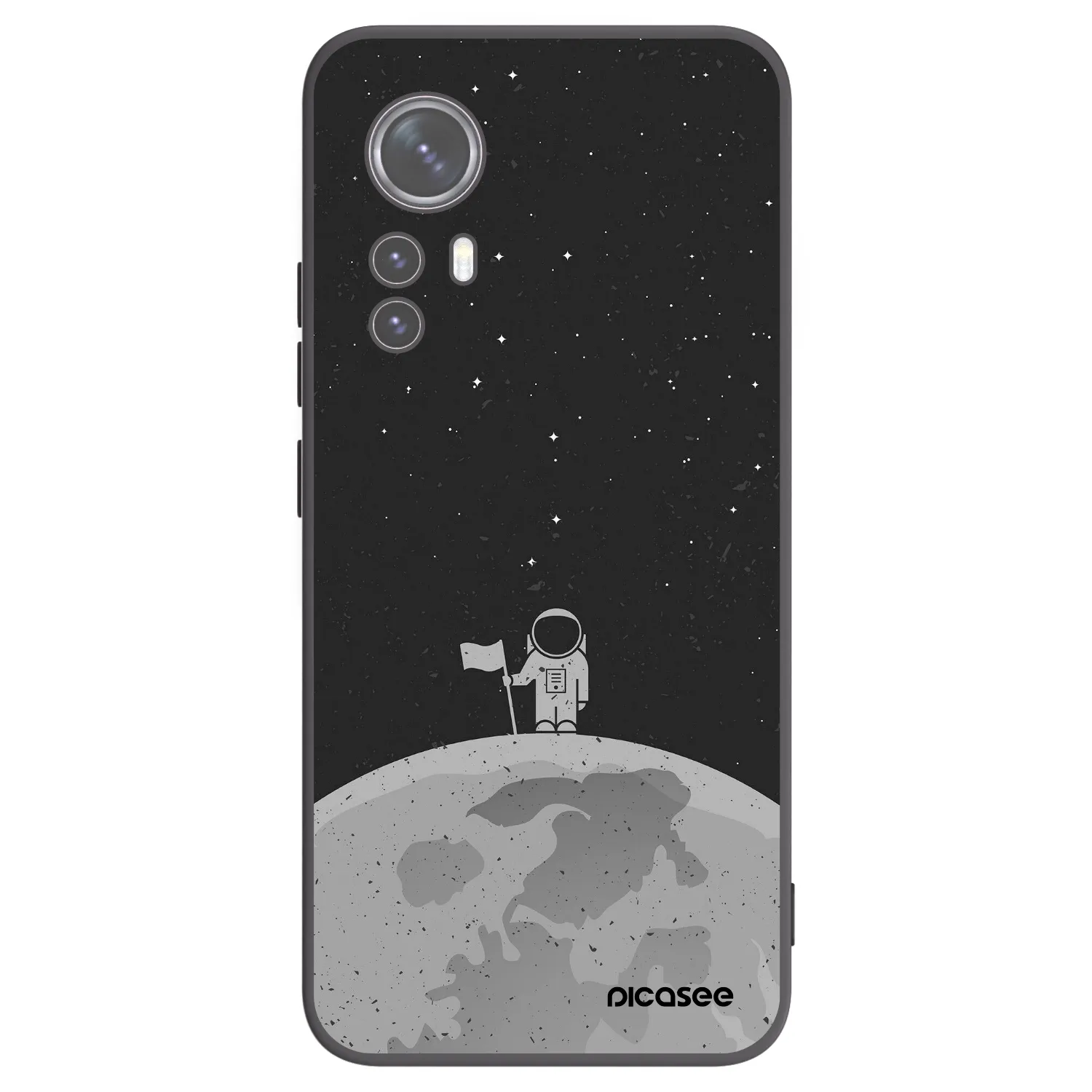 Picasee silikónový čierny obal pre Xiaomi 12X - Astronaut