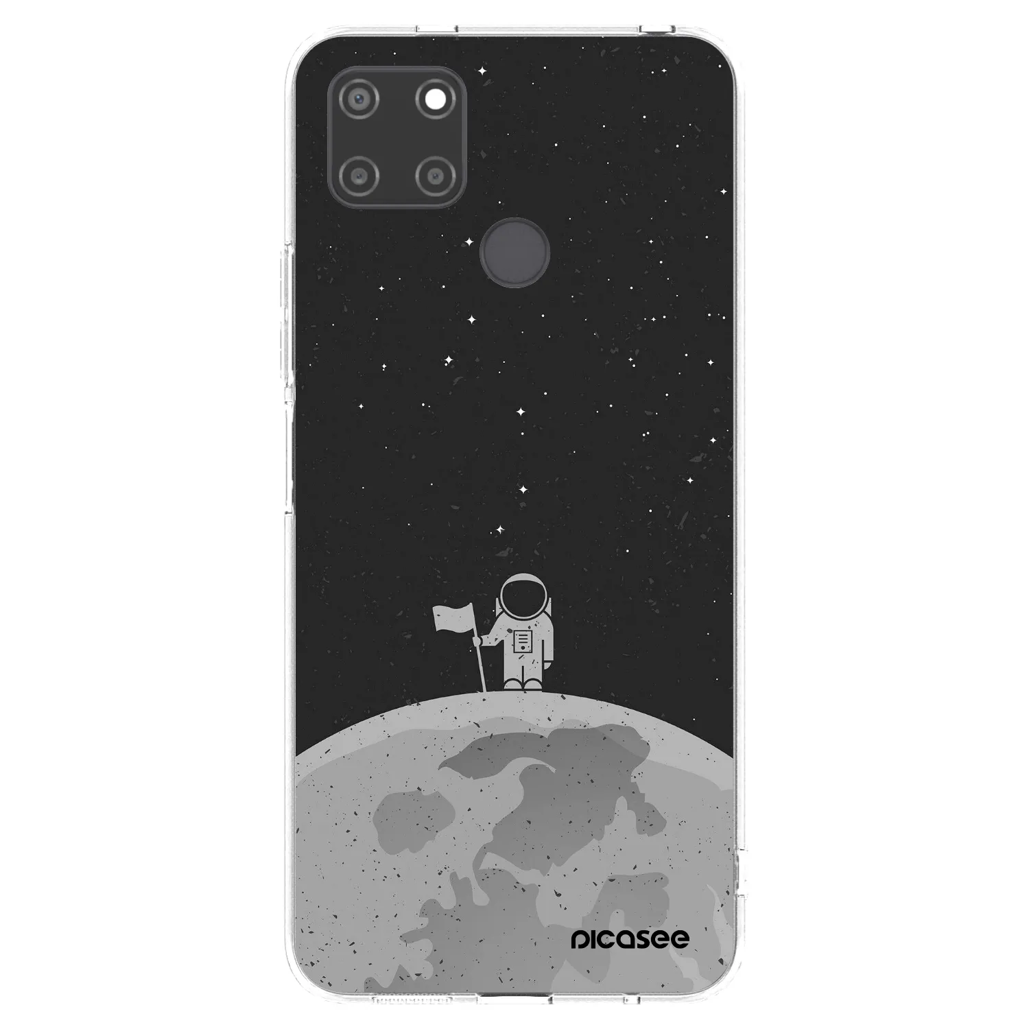 Picasee silikónový prehľadný obal pre Realme C21Y - Astronaut