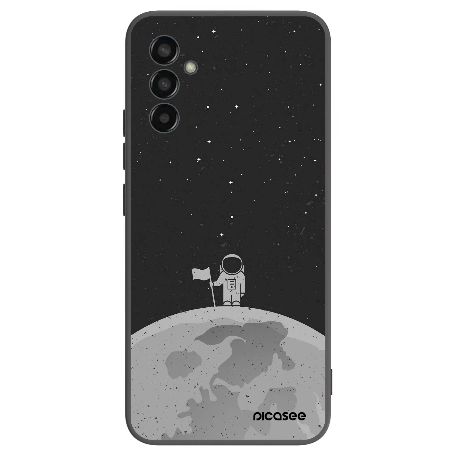 Picasee silikónový čierny obal pre Samsung Galaxy M13 M135F - Astronaut