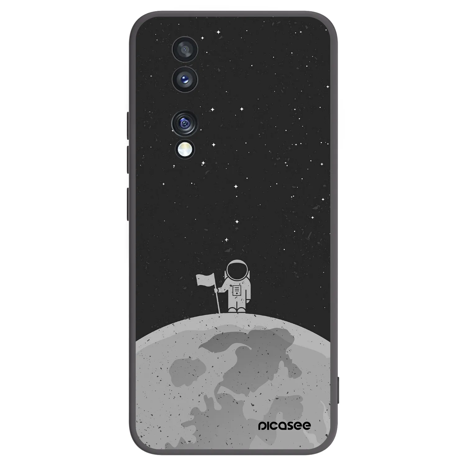 Picasee silikónový čierny obal pre Honor 70 - Astronaut