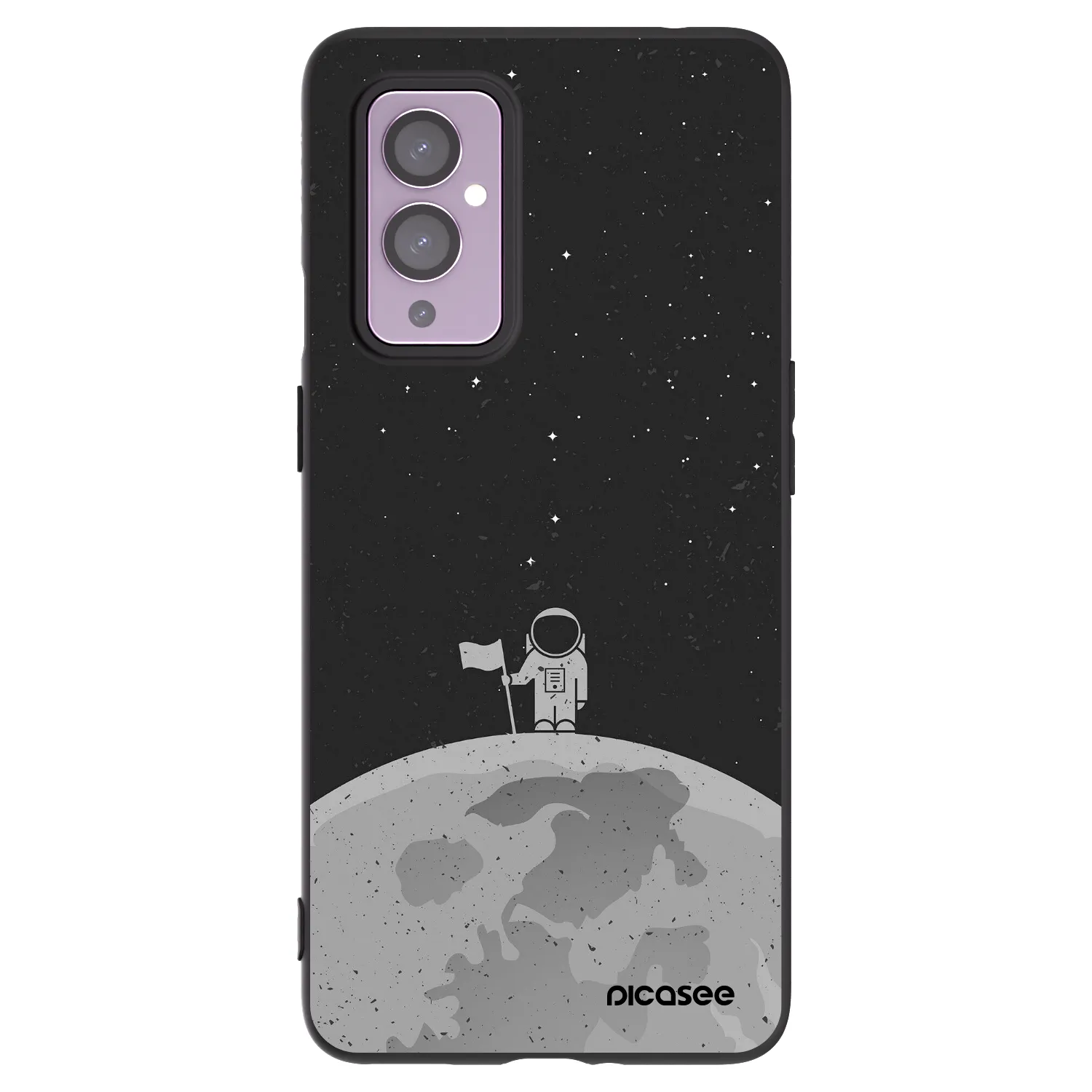 Picasee silikónový čierny obal pre OnePlus 9 - Astronaut