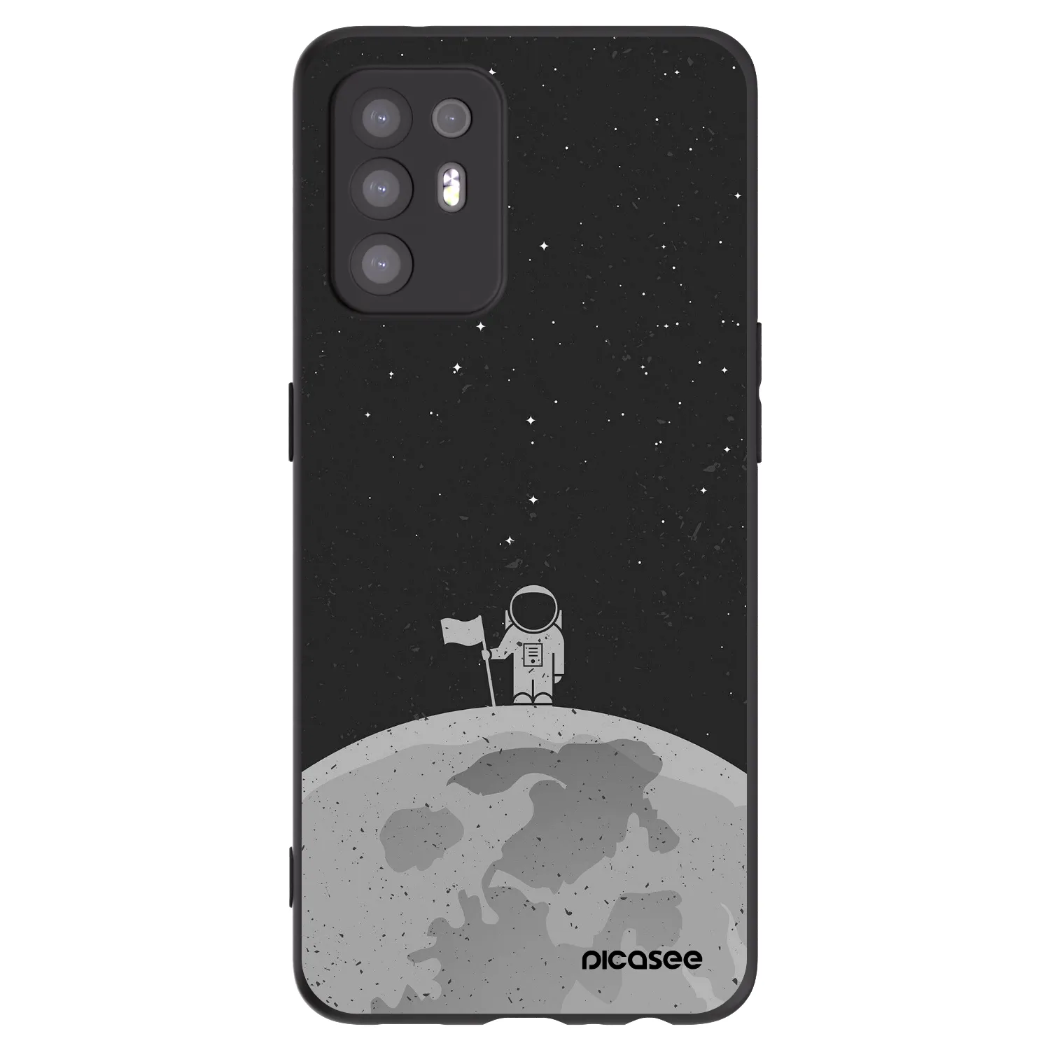 Picasee silikónový čierny obal pre OPPO A94 5G - Astronaut