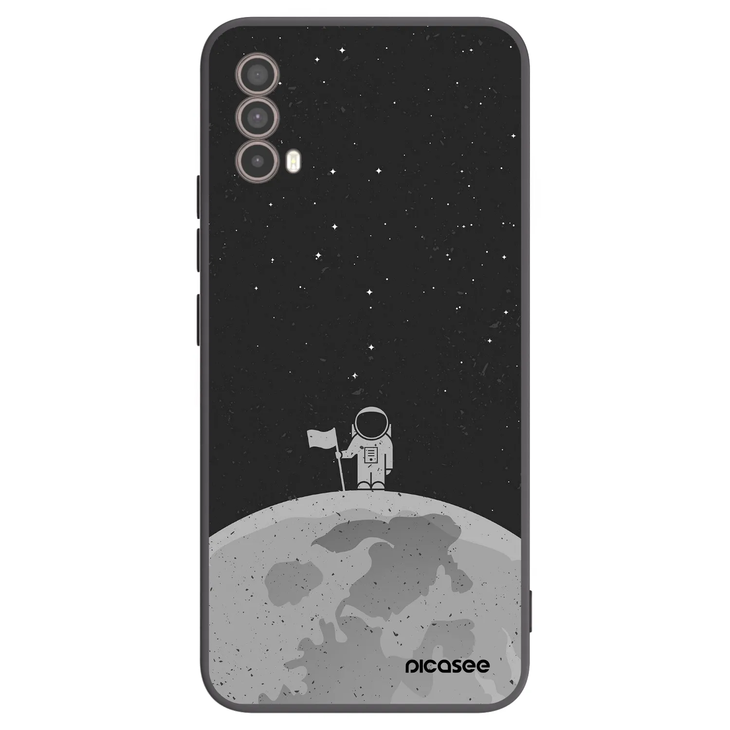 Picasee silikónový čierny obal pre Motorola Moto E40 - Astronaut