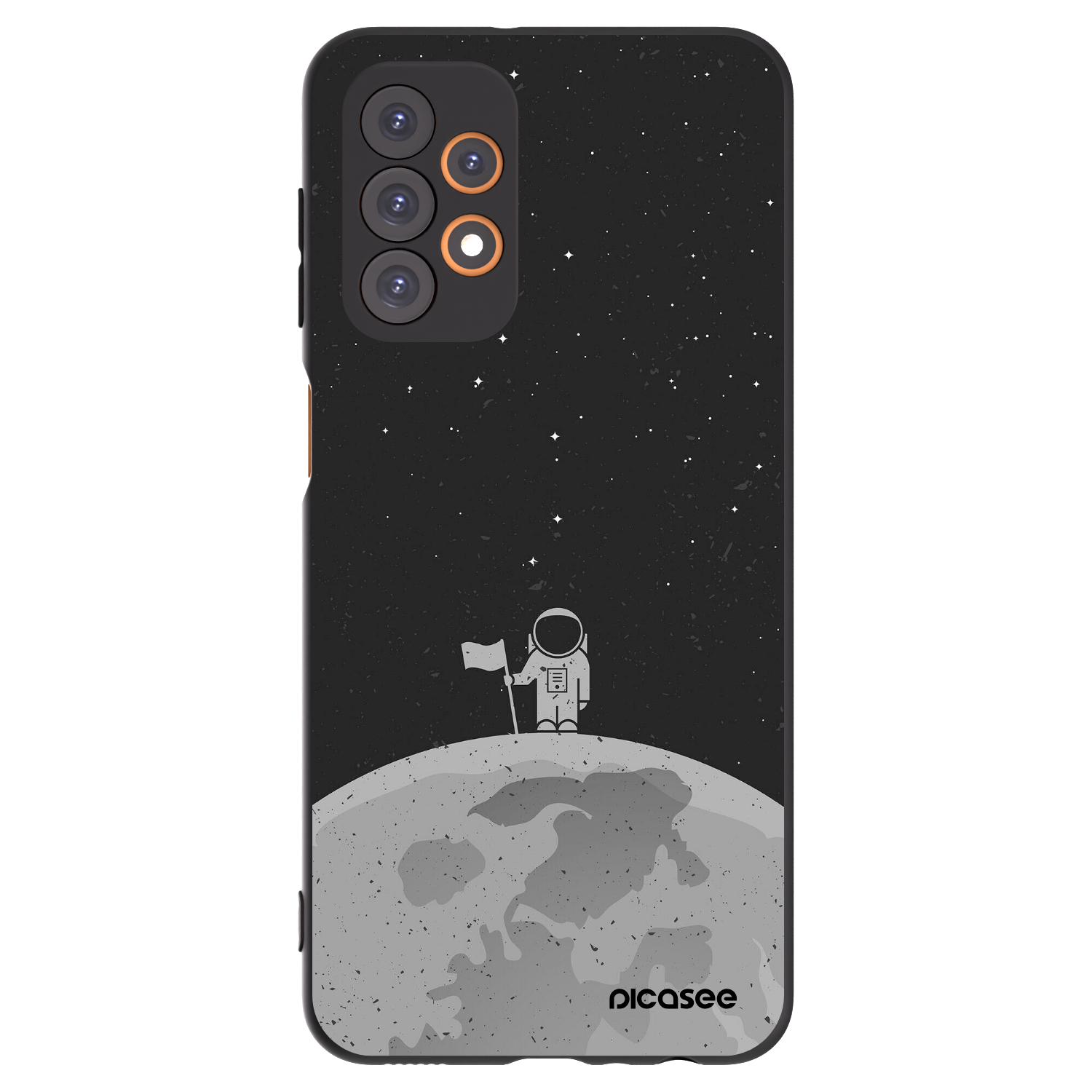 Picasee silikónový čierny obal pre Samsung Galaxy A23 A236B 5G - Astronaut
