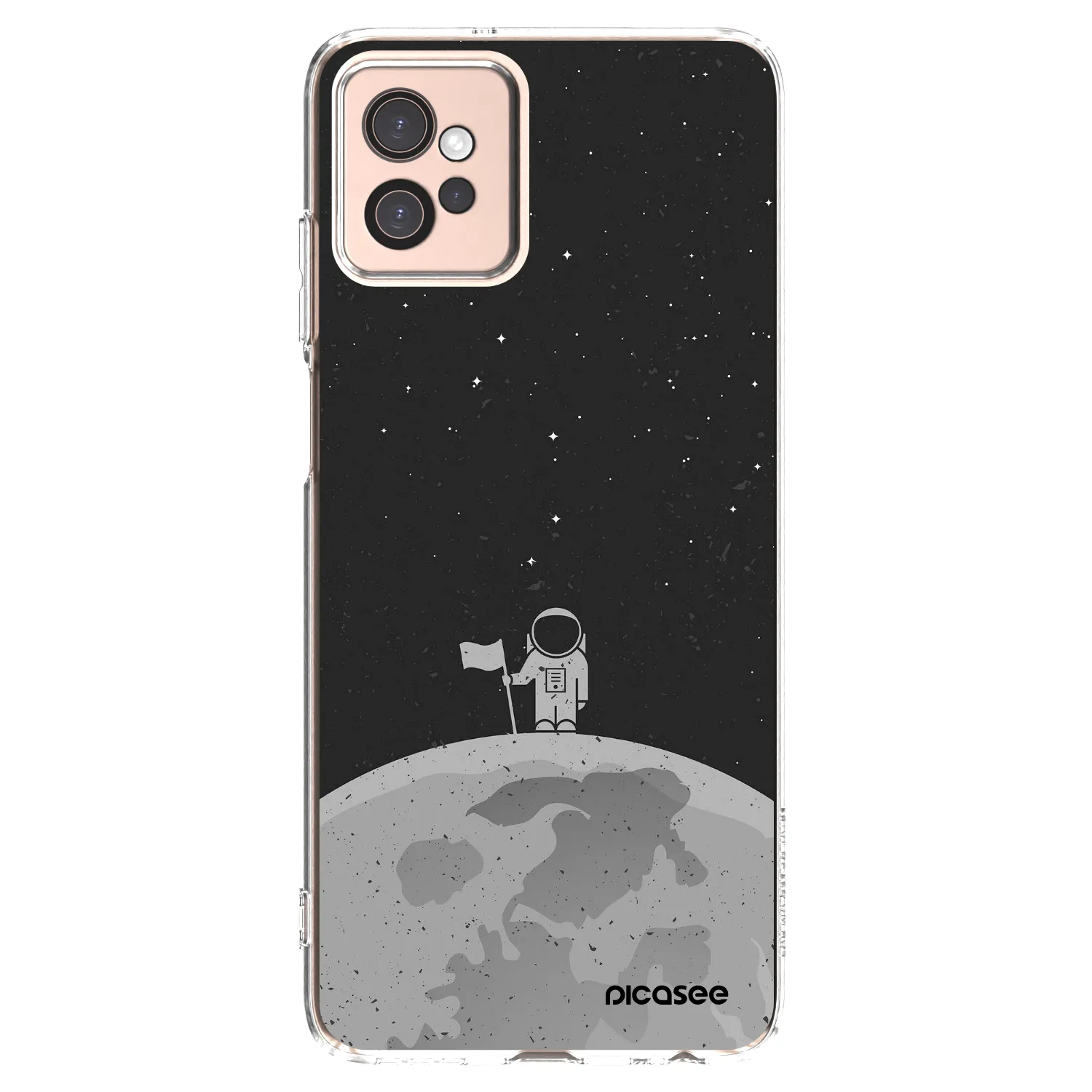Picasee silikónový prehľadný obal pre Motorola Moto G32 - Astronaut