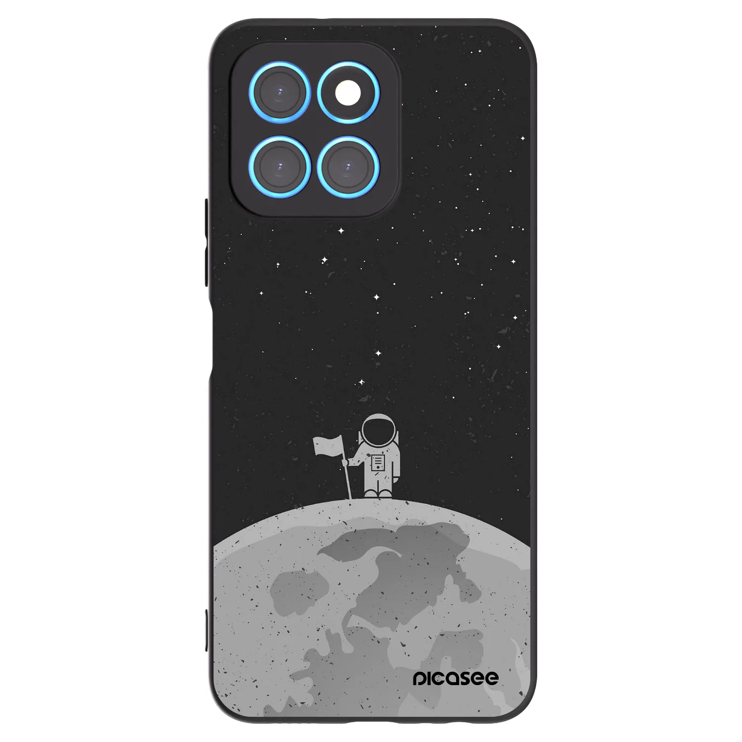 Picasee silikónový čierny obal pre Honor X8 5G - Astronaut