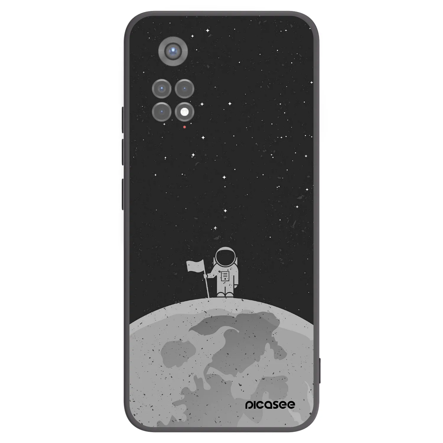 Picasee silikónový čierny obal pre Xiaomi Redmi Note 11S 5G - Astronaut