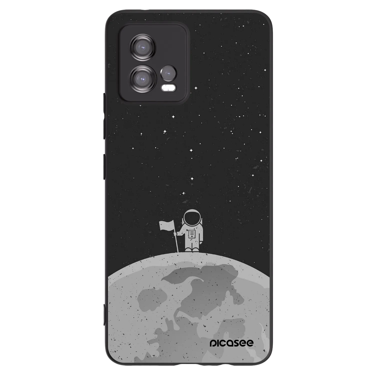 Picasee silikónový čierny obal pre Motorola Moto G72 - Astronaut