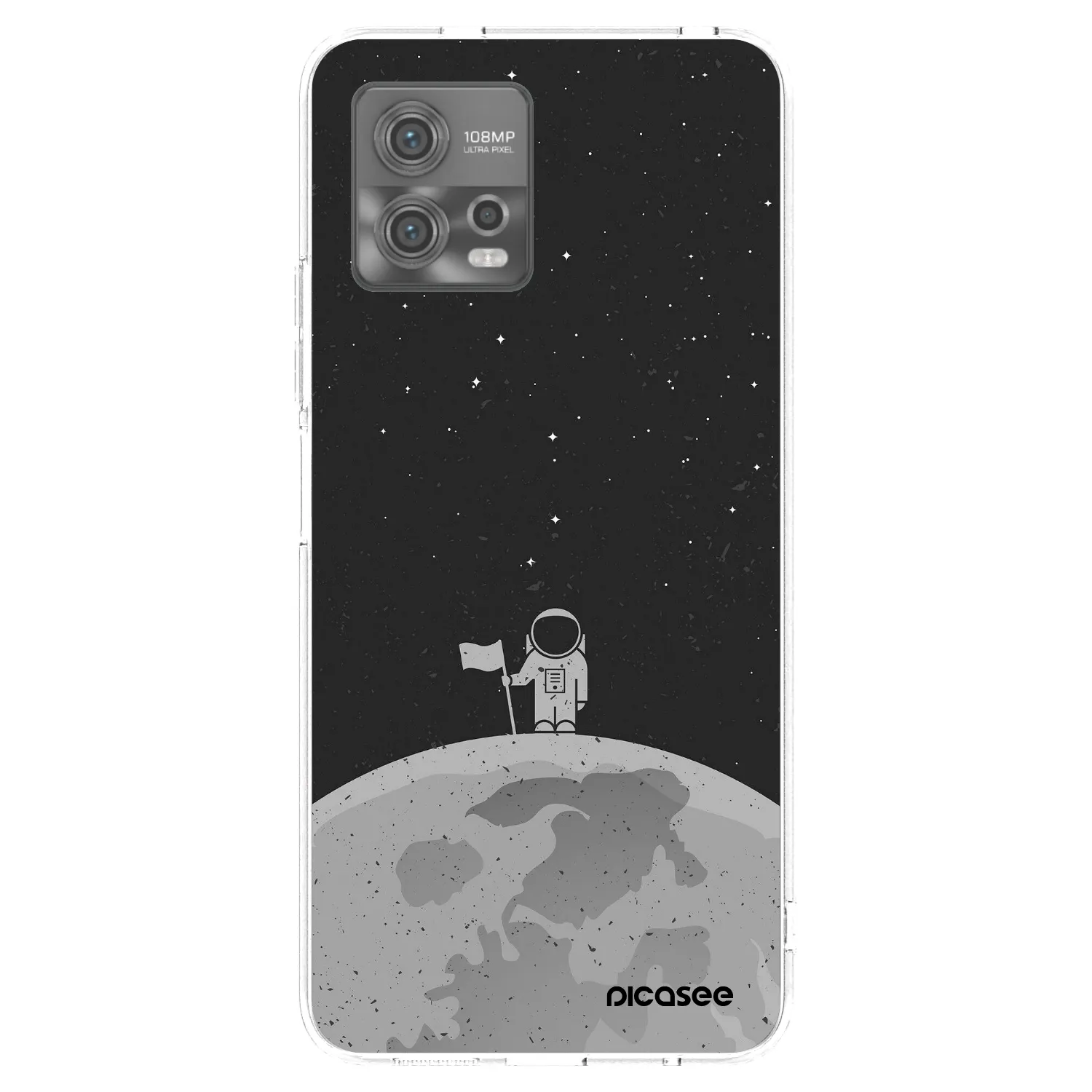 Picasee silikónový prehľadný obal pre Motorola Moto G72 - Astronaut