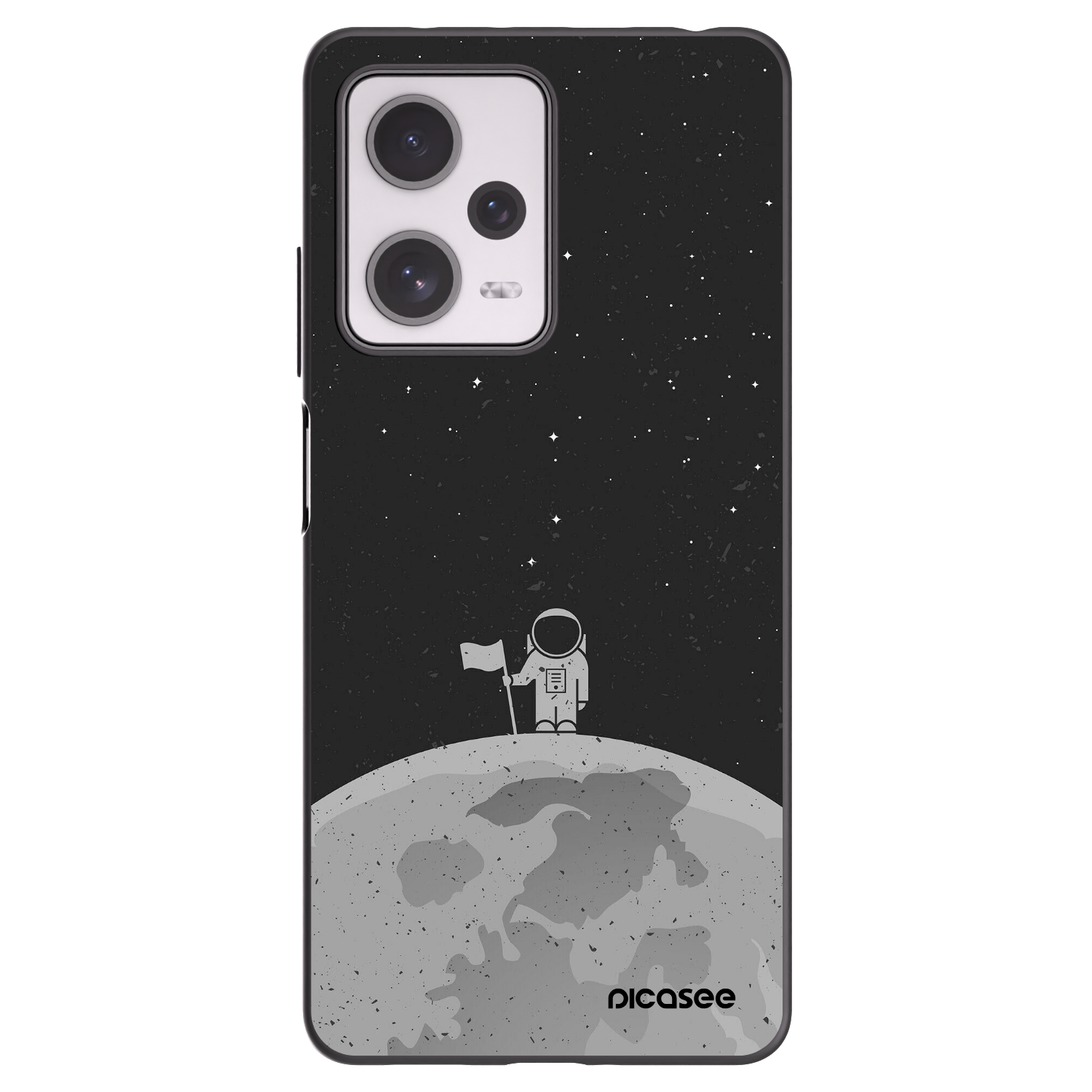 Picasee silikónový čierny obal pre Xiaomi Redmi Note 12 Pro+ 5G - Astronaut