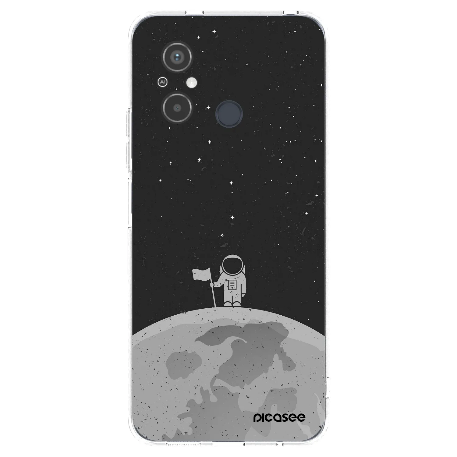 Picasee silikónový prehľadný obal pre Xiaomi Redmi 12C - Astronaut
