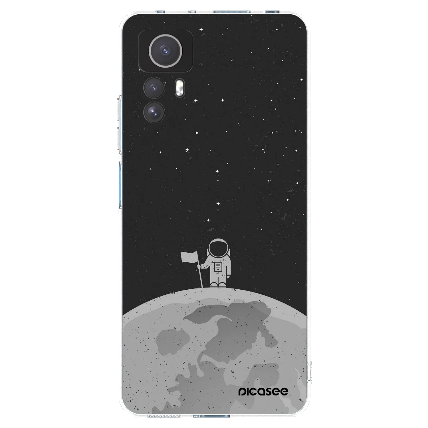 Picasee silikónový prehľadný obal pre Xiaomi Redmi Note 12S - Astronaut