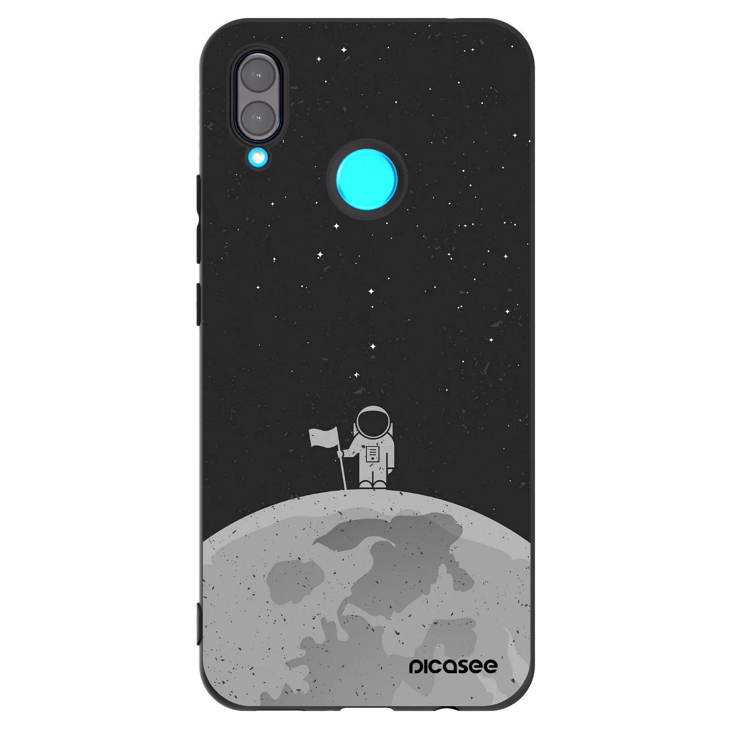 Picasee silikónový čierny obal pre Huawei Nova 3 - Astronaut