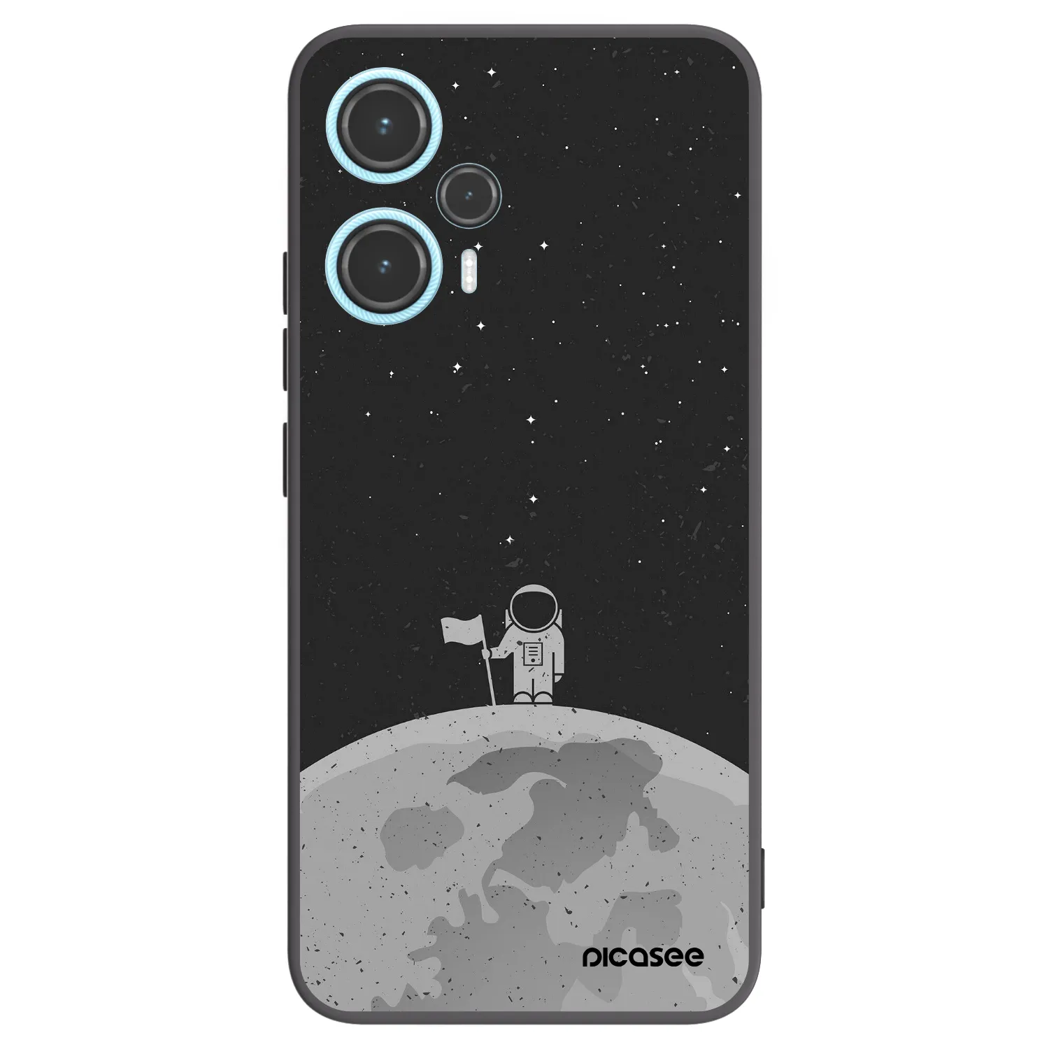 Picasee silikónový čierny obal pre Xiaomi Poco F5 - Astronaut