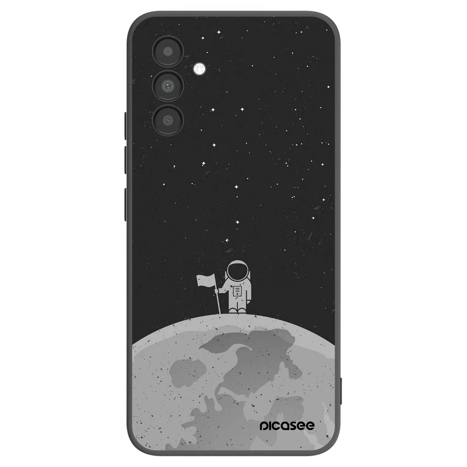 Picasee silikónový čierny obal pre Samsung Galaxy A04s A047F - Astronaut