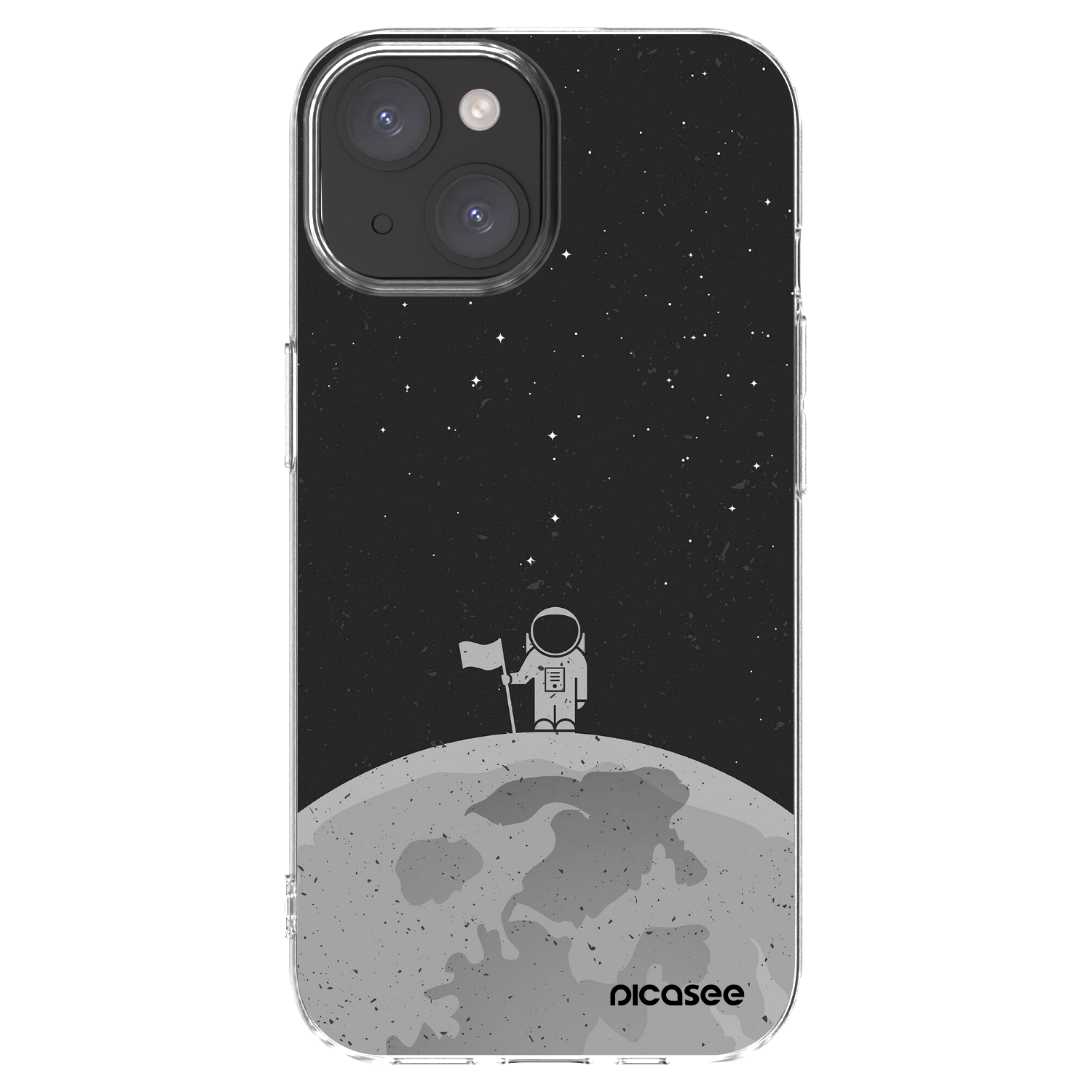 Silikónový prehľadný obal pre Apple iPhone 15 - Astronaut