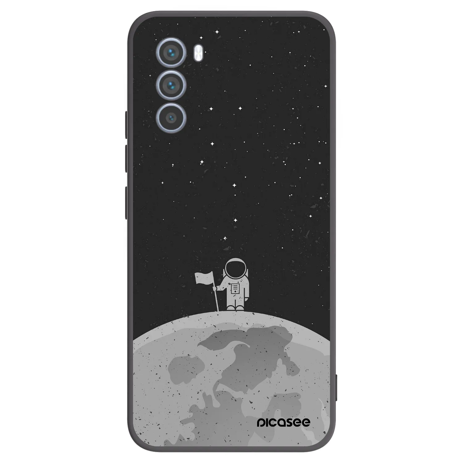 Picasee silikónový čierny obal pre Motorola Moto G62 - Astronaut