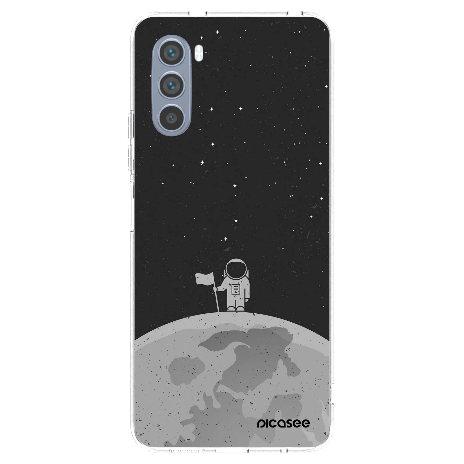 Picasee silikónový prehľadný obal pre Motorola Moto G62 - Astronaut