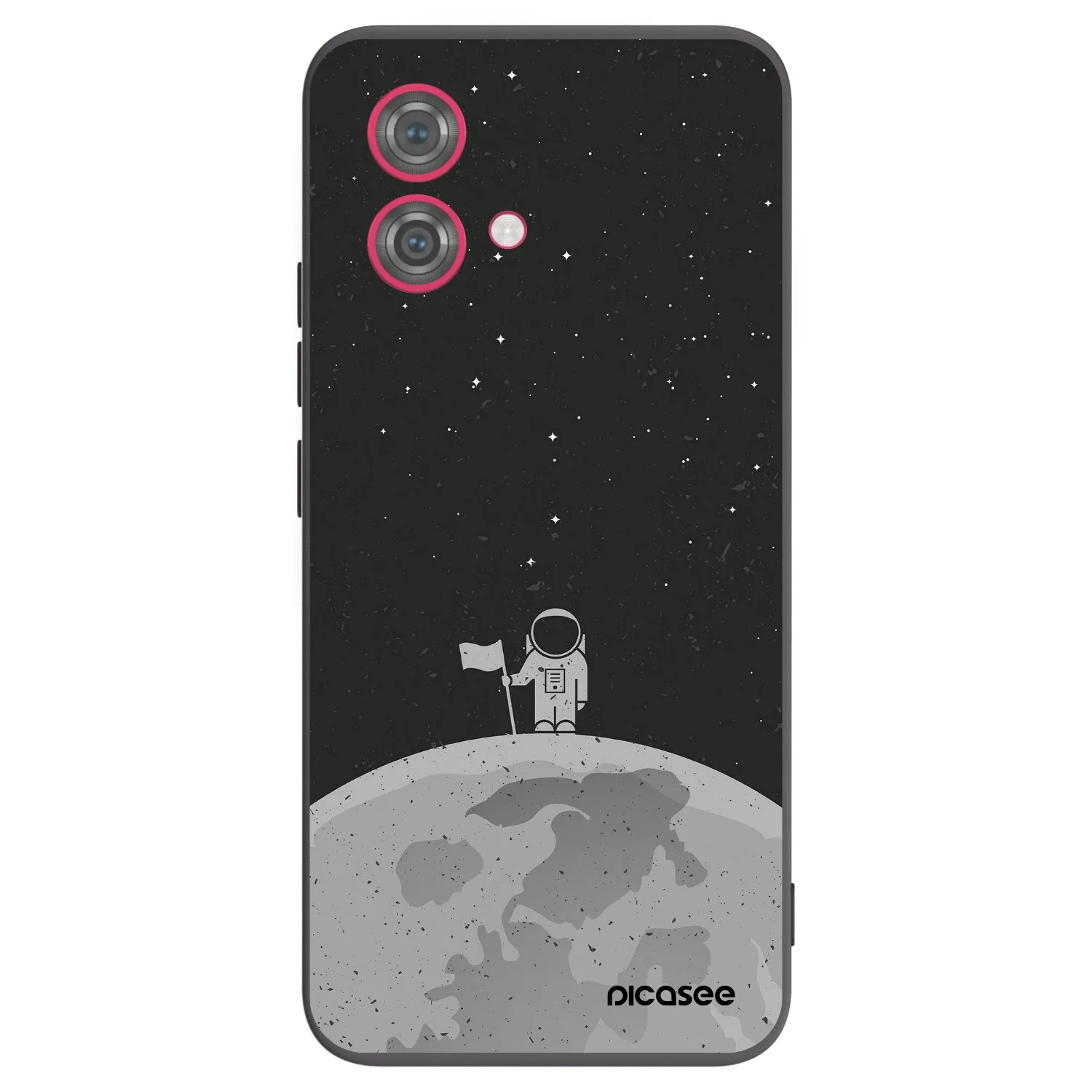 Silikónový čierny obal pre Motorola Moto G84 5G - Astronaut