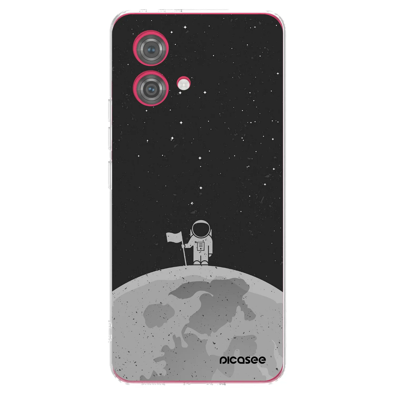 Silikónový prehľadný obal pre Motorola Moto G84 5G - Astronaut