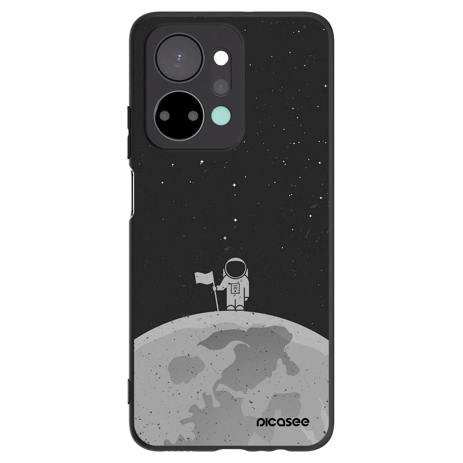 Picasee silikónový čierny obal pre Honor X7a - Astronaut