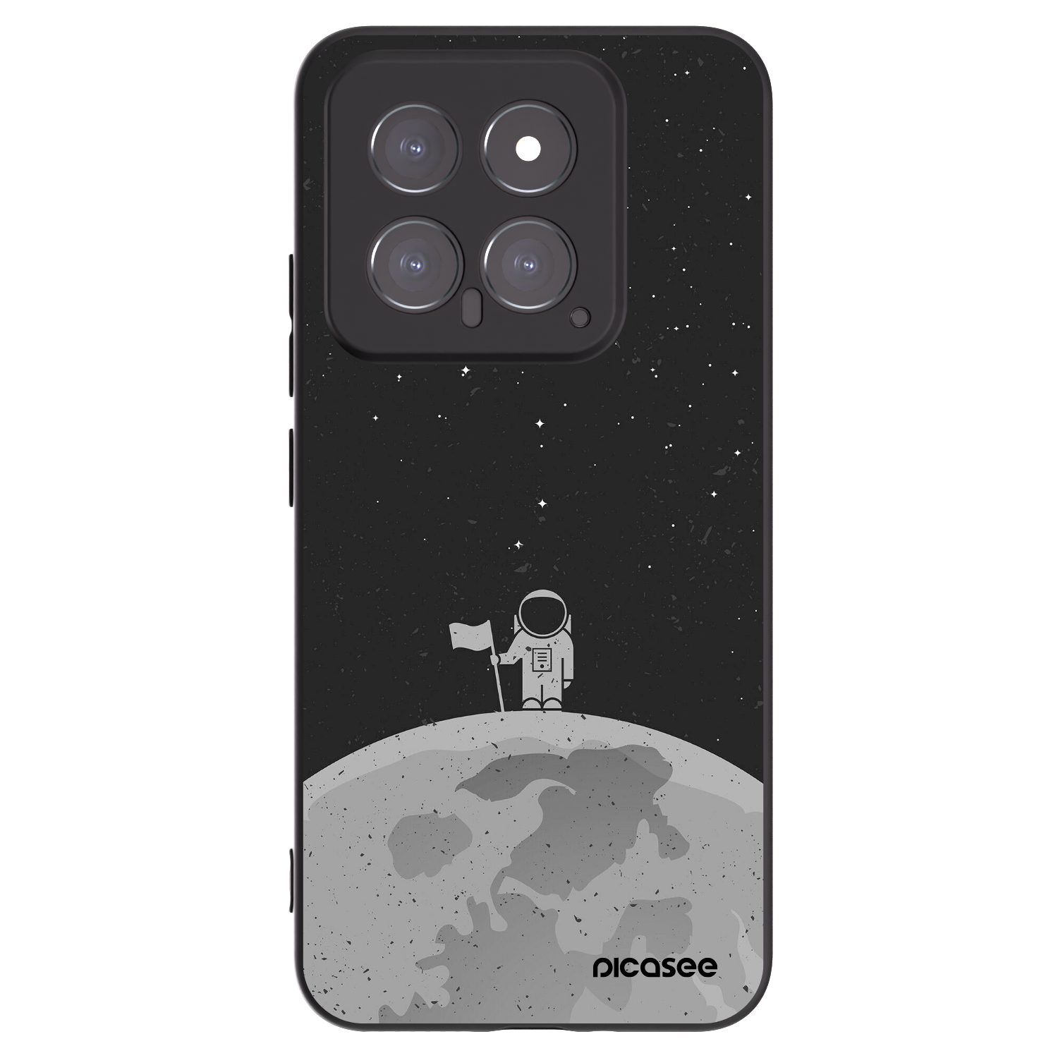 Picasee silikónový čierny obal pre Xiaomi 14 - Astronaut