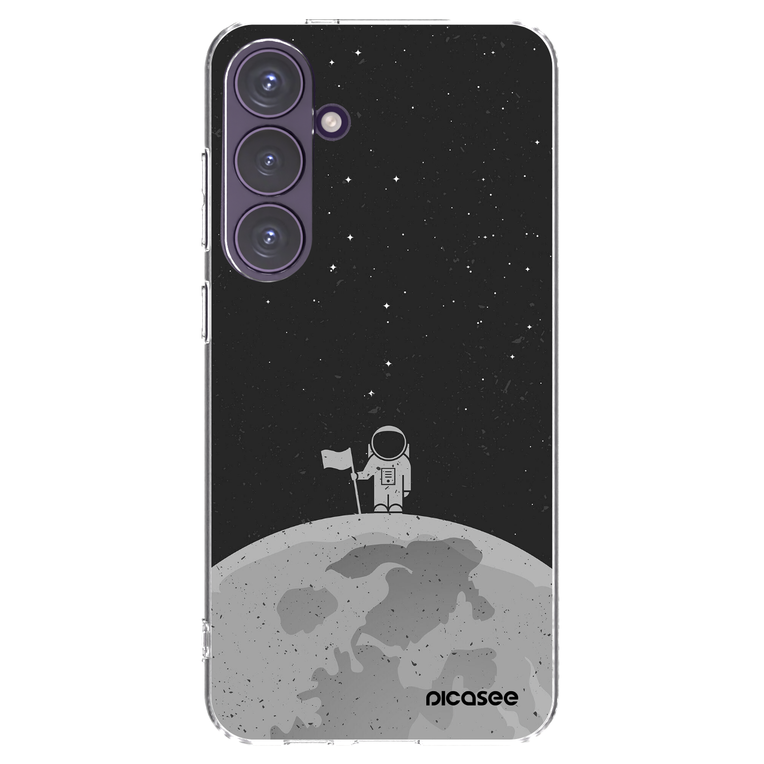 Picasee silikónový prehľadný obal pre Samsung Galaxy S24+ S926B 5G - Astronaut