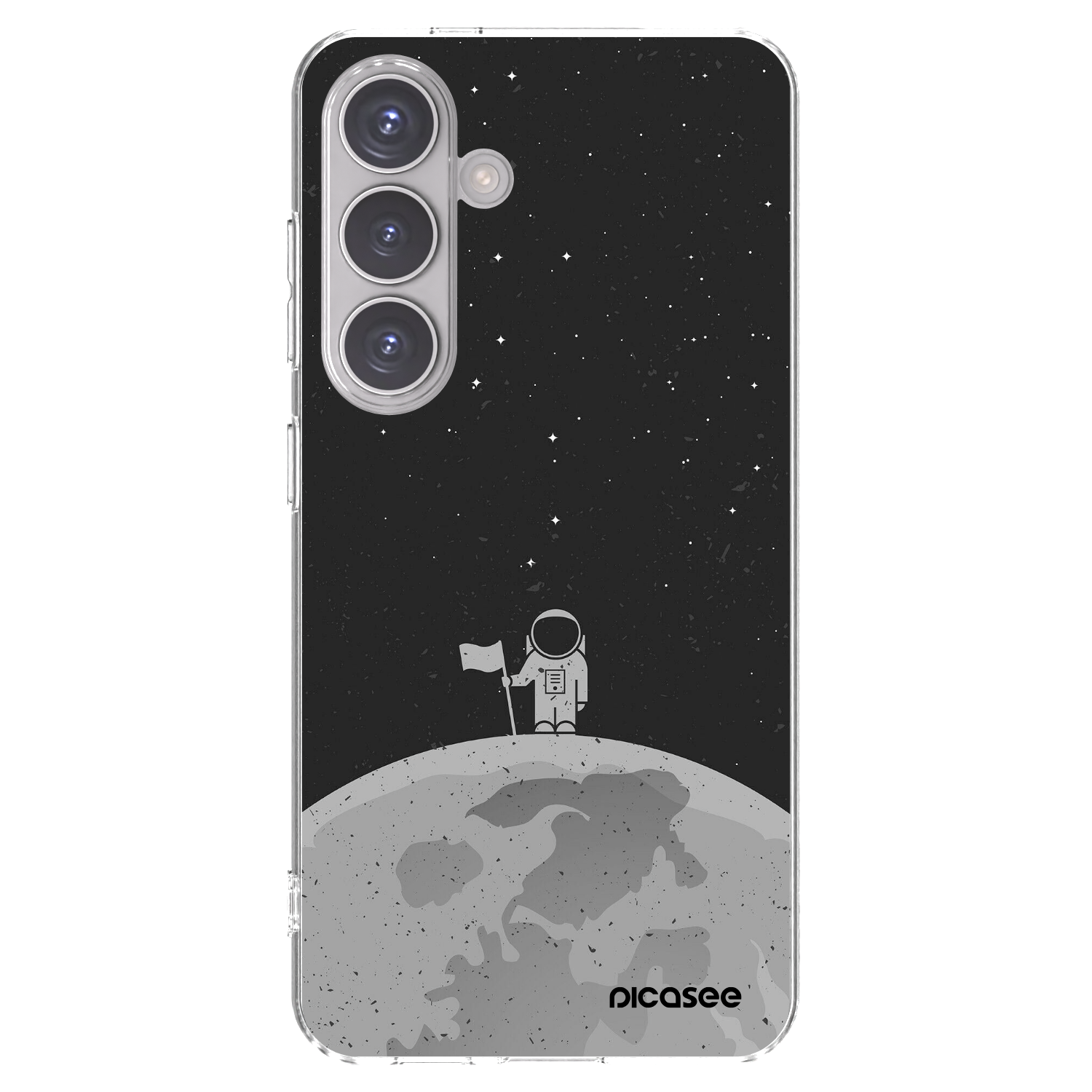 Picasee silikónový prehľadný obal pre Samsung Galaxy S24 S921B 5G - Astronaut