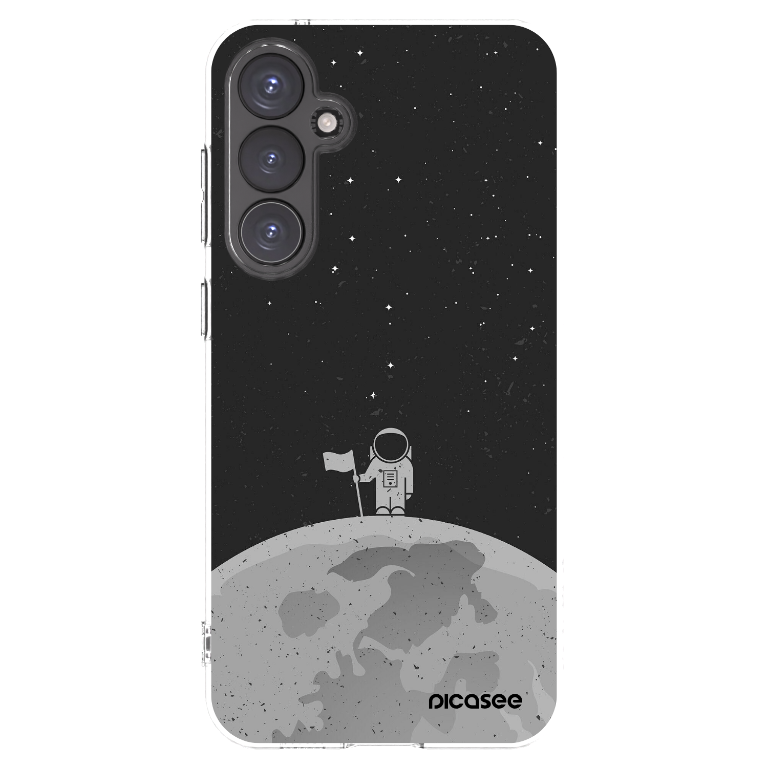 Picasee silikónový prehľadný obal pre Samsung Galaxy S23 FE S711B - Astronaut