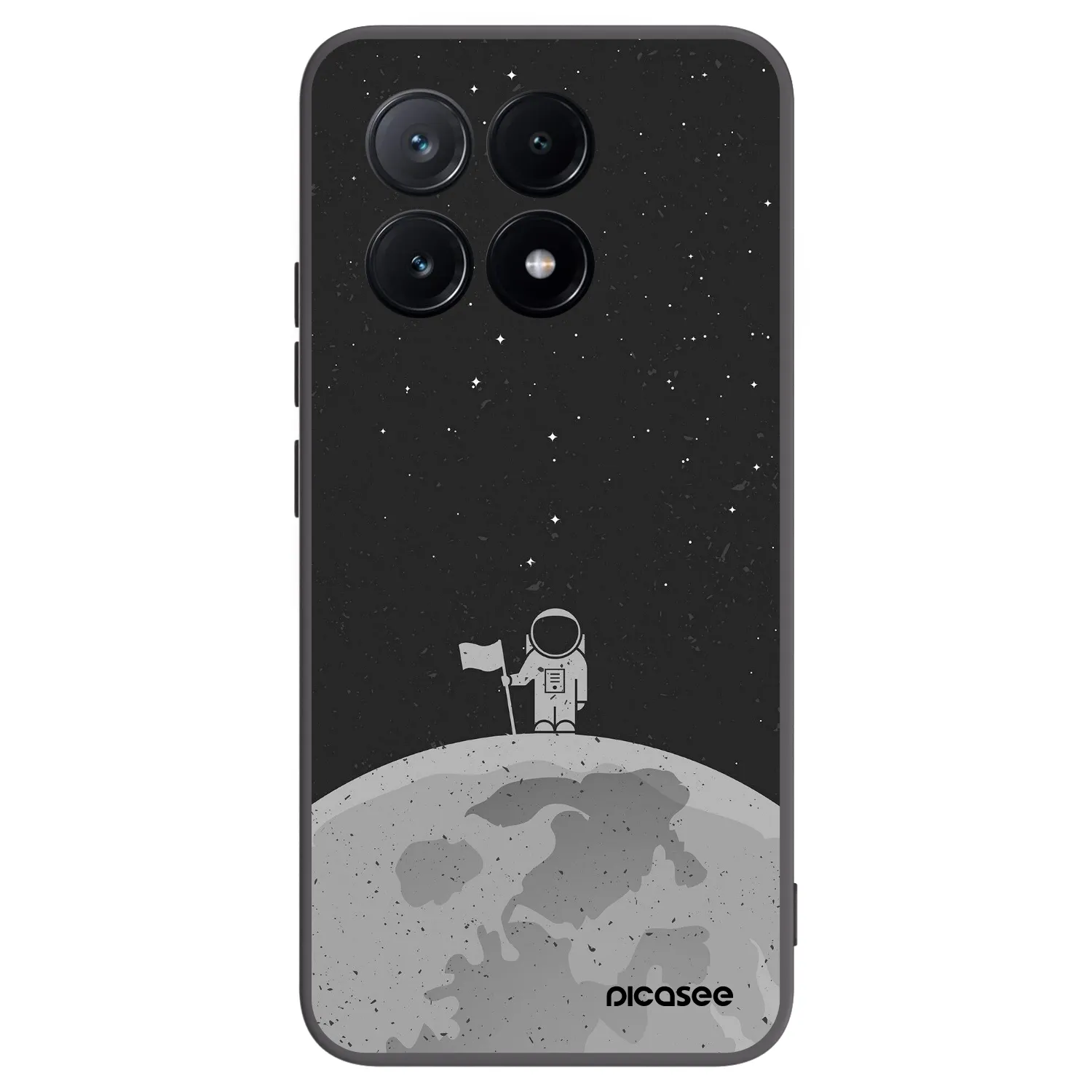 Picasee silikónový čierny obal pre Xiaomi Poco X6 Pro - Astronaut