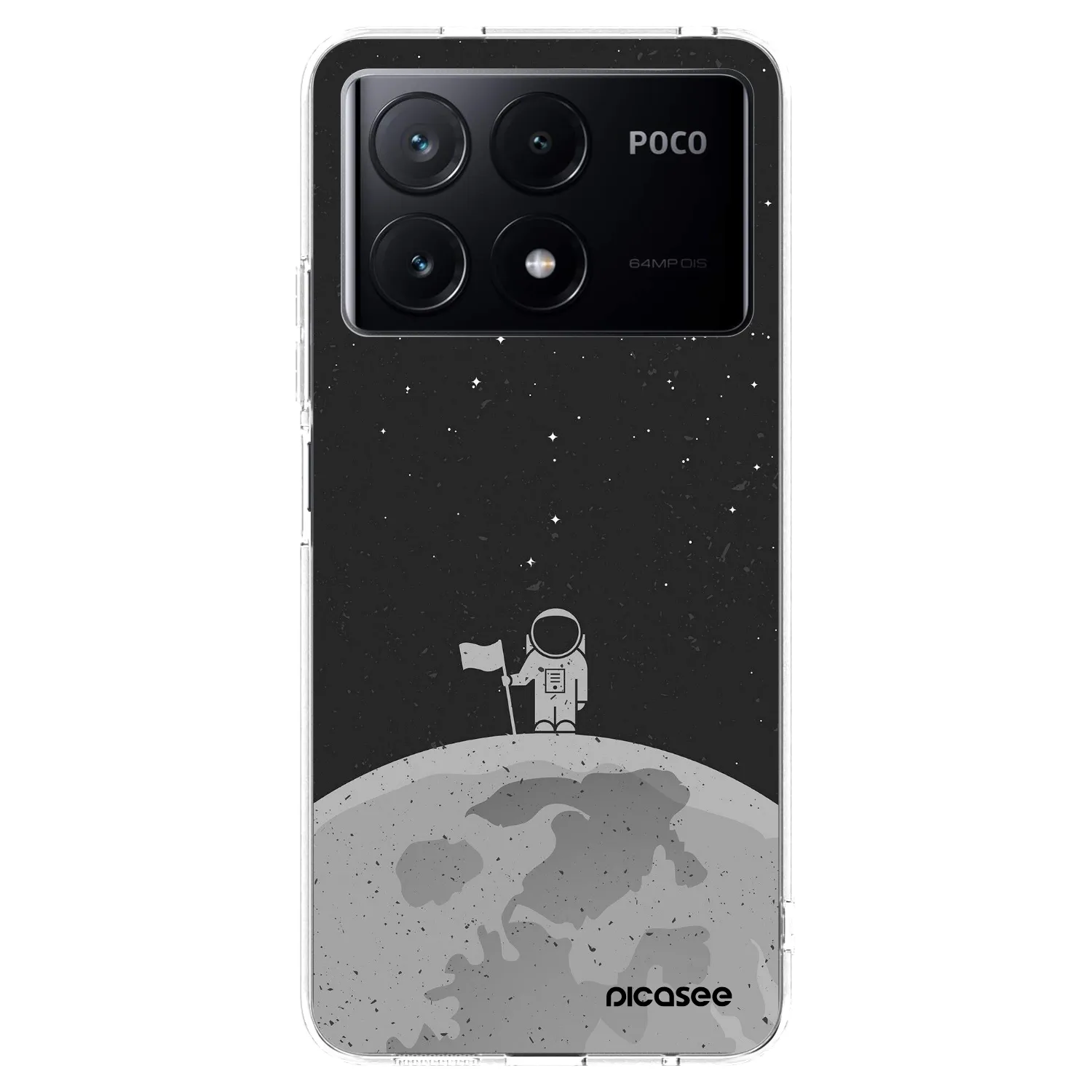 Picasee silikónový prehľadný obal pre Xiaomi Poco X6 Pro - Astronaut
