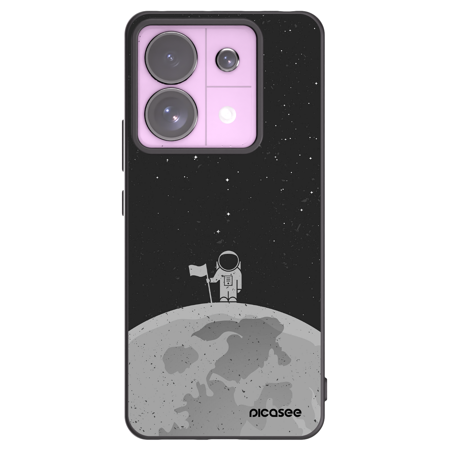 Picasee silikónový čierny obal pre Xiaomi Redmi Note 13 Pro 5G - Astronaut