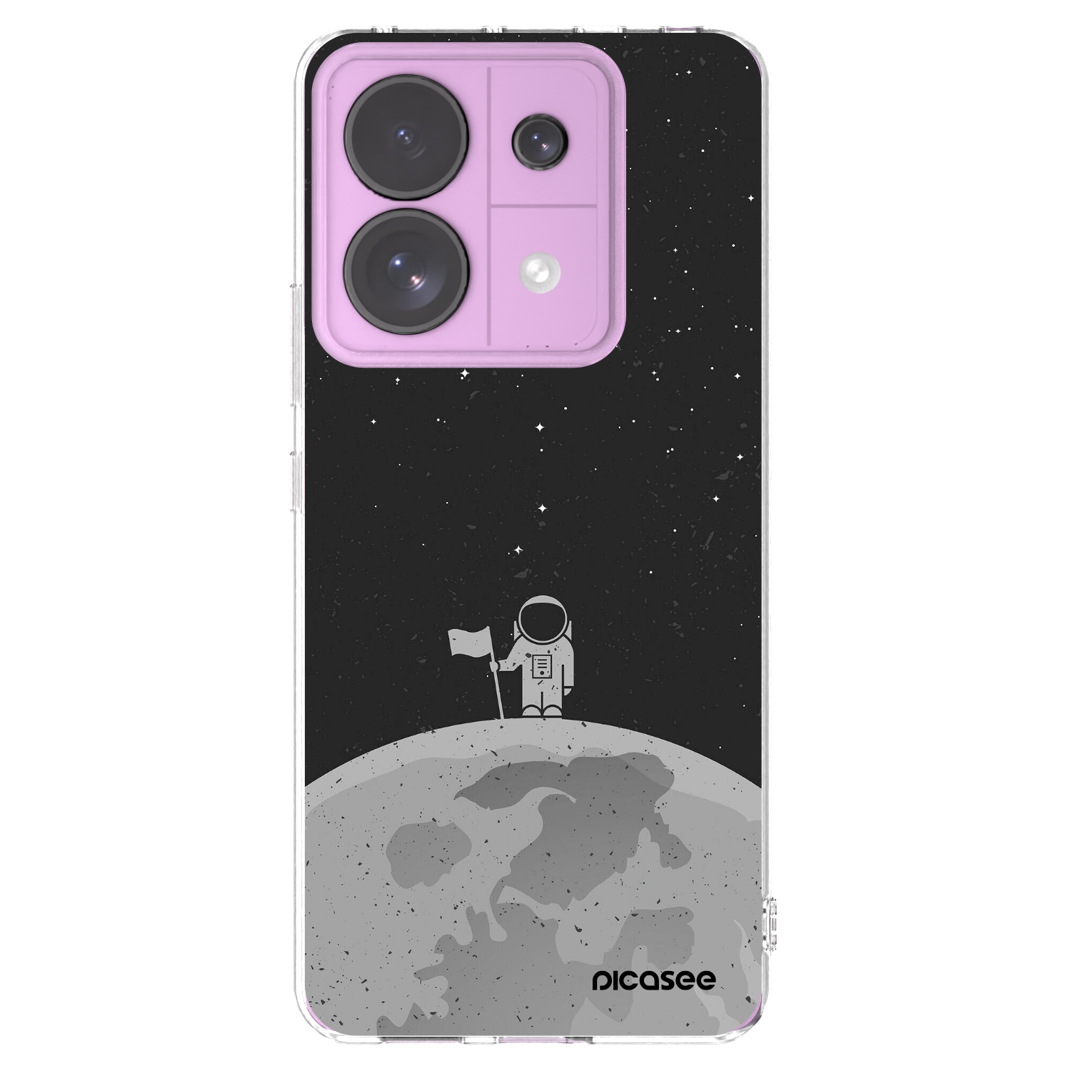 Picasee silikónový prehľadný obal pre Xiaomi Redmi Note 13 Pro 5G - Astronaut