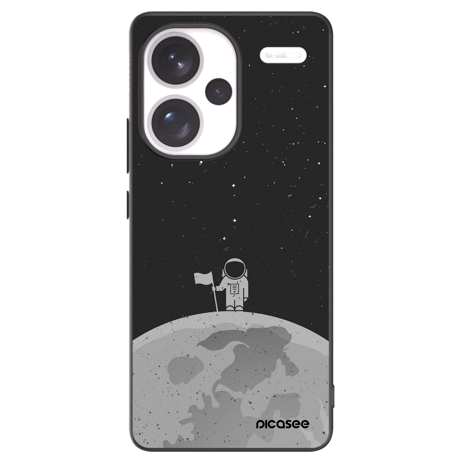 Picasee silikónový čierny obal pre Xiaomi Redmi Note 13 Pro+ 5G - Astronaut