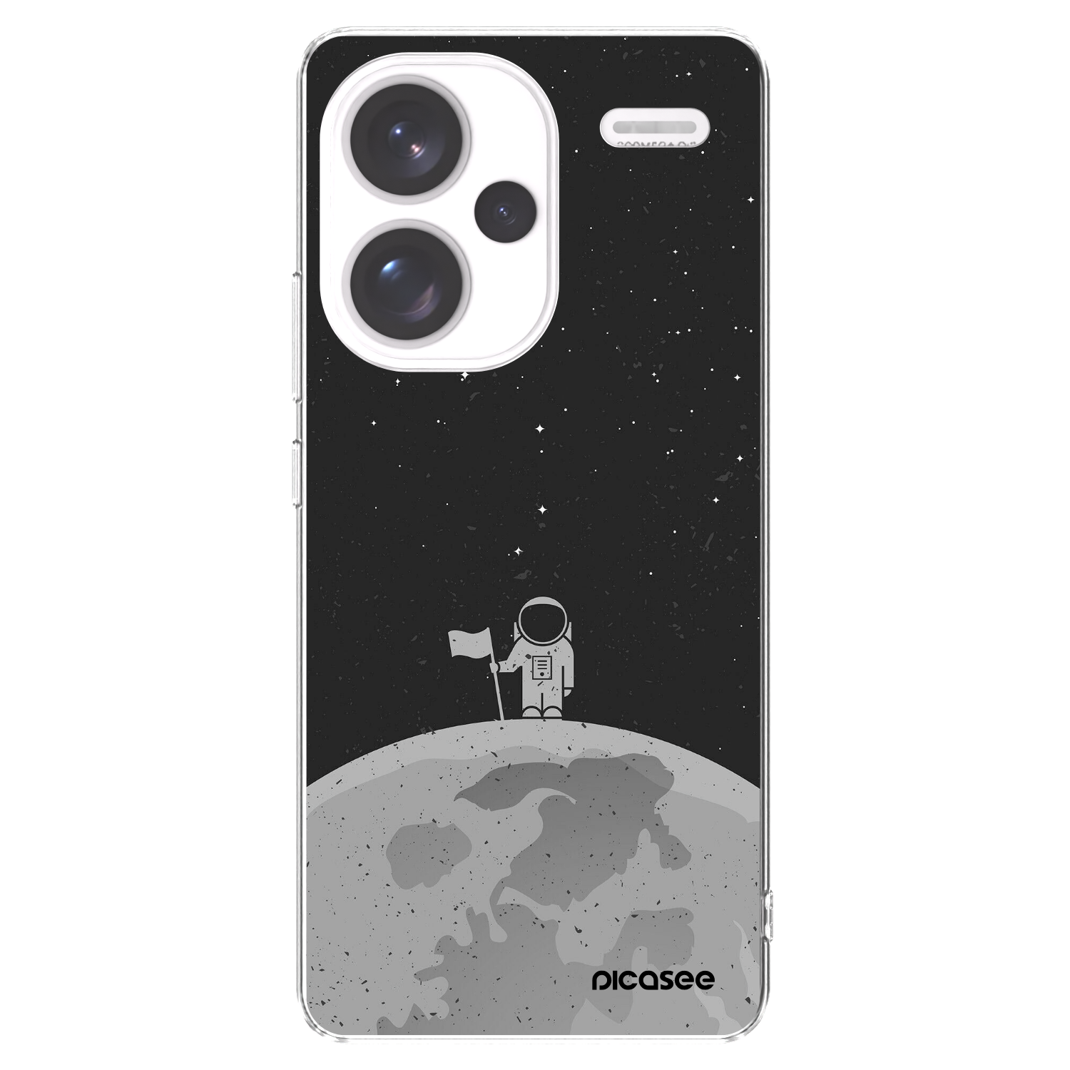 Picasee silikónový prehľadný obal pre Xiaomi Redmi Note 13 Pro+ 5G - Astronaut