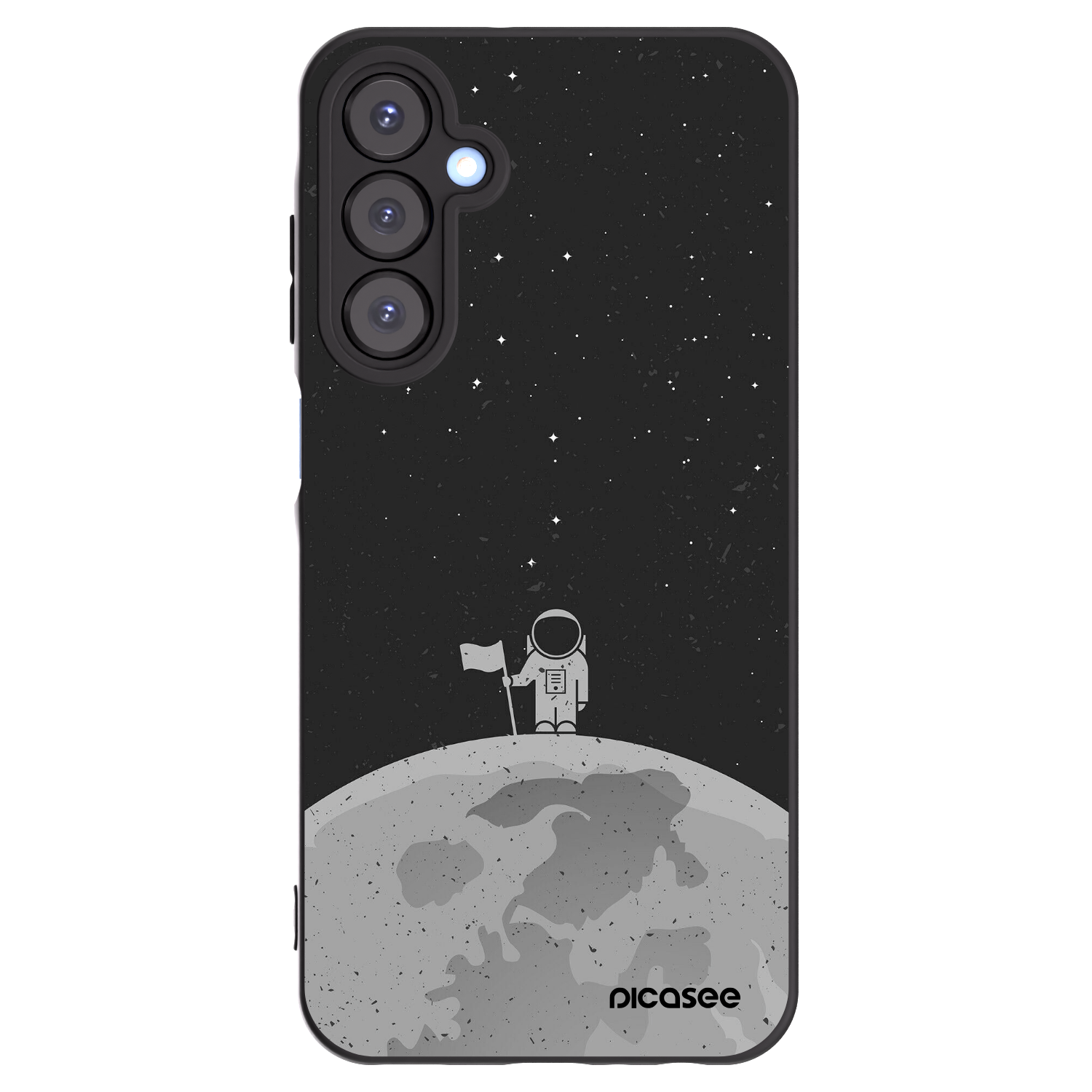 Picasee silikónový čierny obal pre Samsung Galaxy A25 A256B 5G - Astronaut