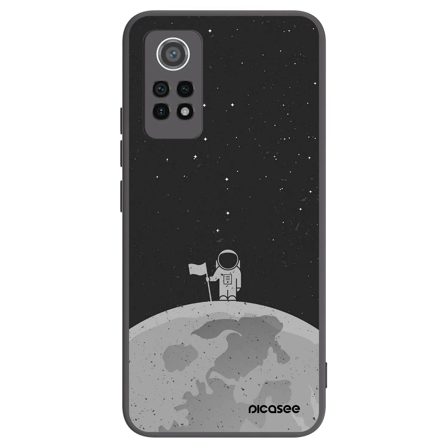 Picasee silikónový čierny obal pre Xiaomi Redmi Note 12 Pro 4G - Astronaut