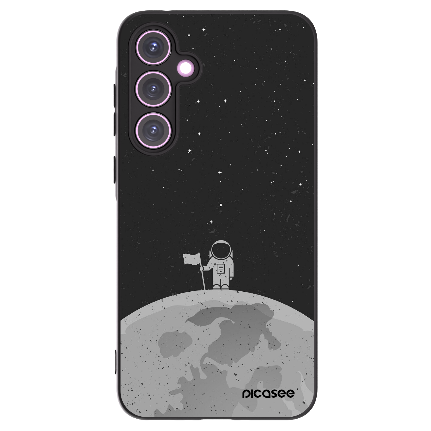 Picasee silikónový čierny obal pre Samsung Galaxy A35 5G A356B - Astronaut