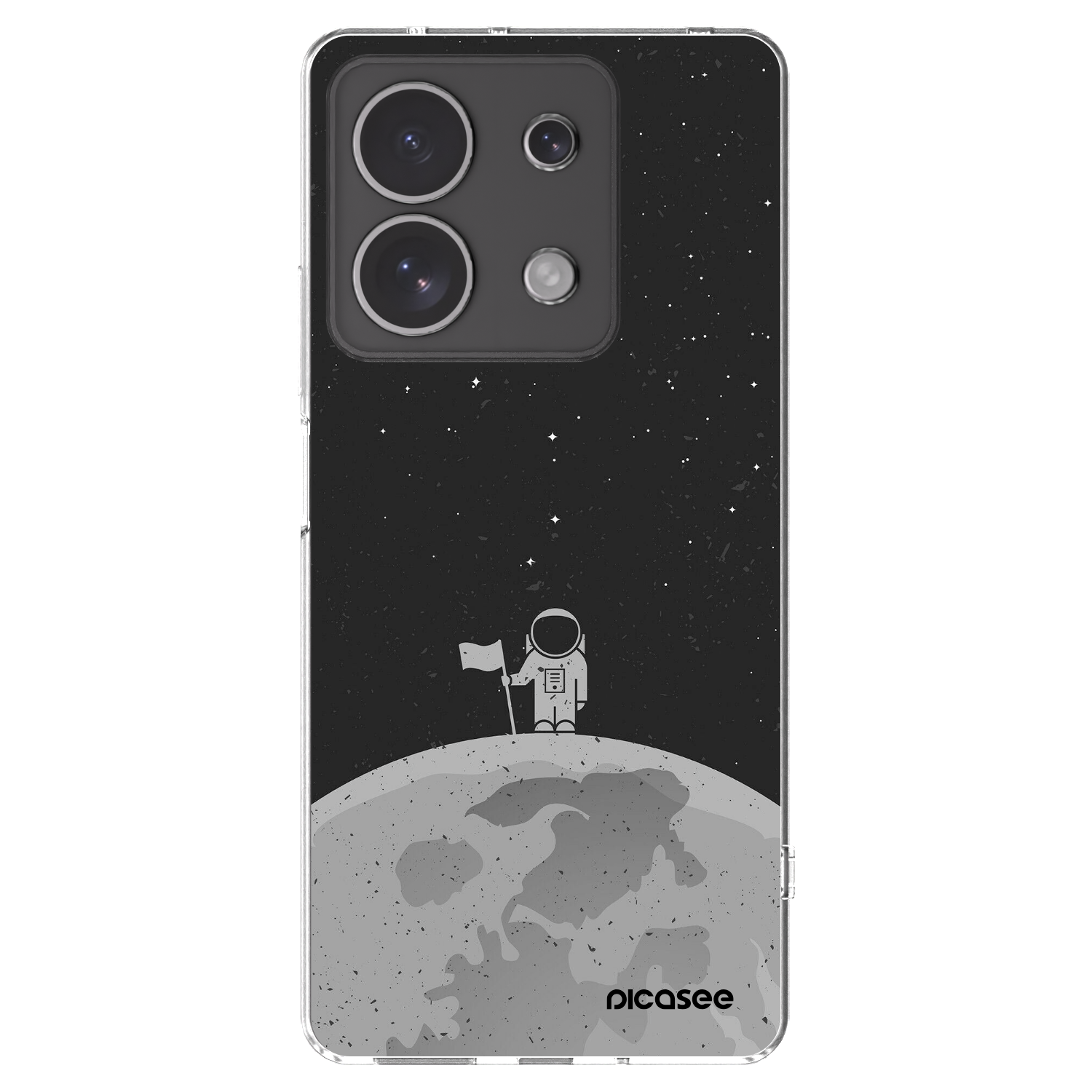Picasee silikónový prehľadný obal pre Xiaomi Redmi Note 13 4G - Astronaut