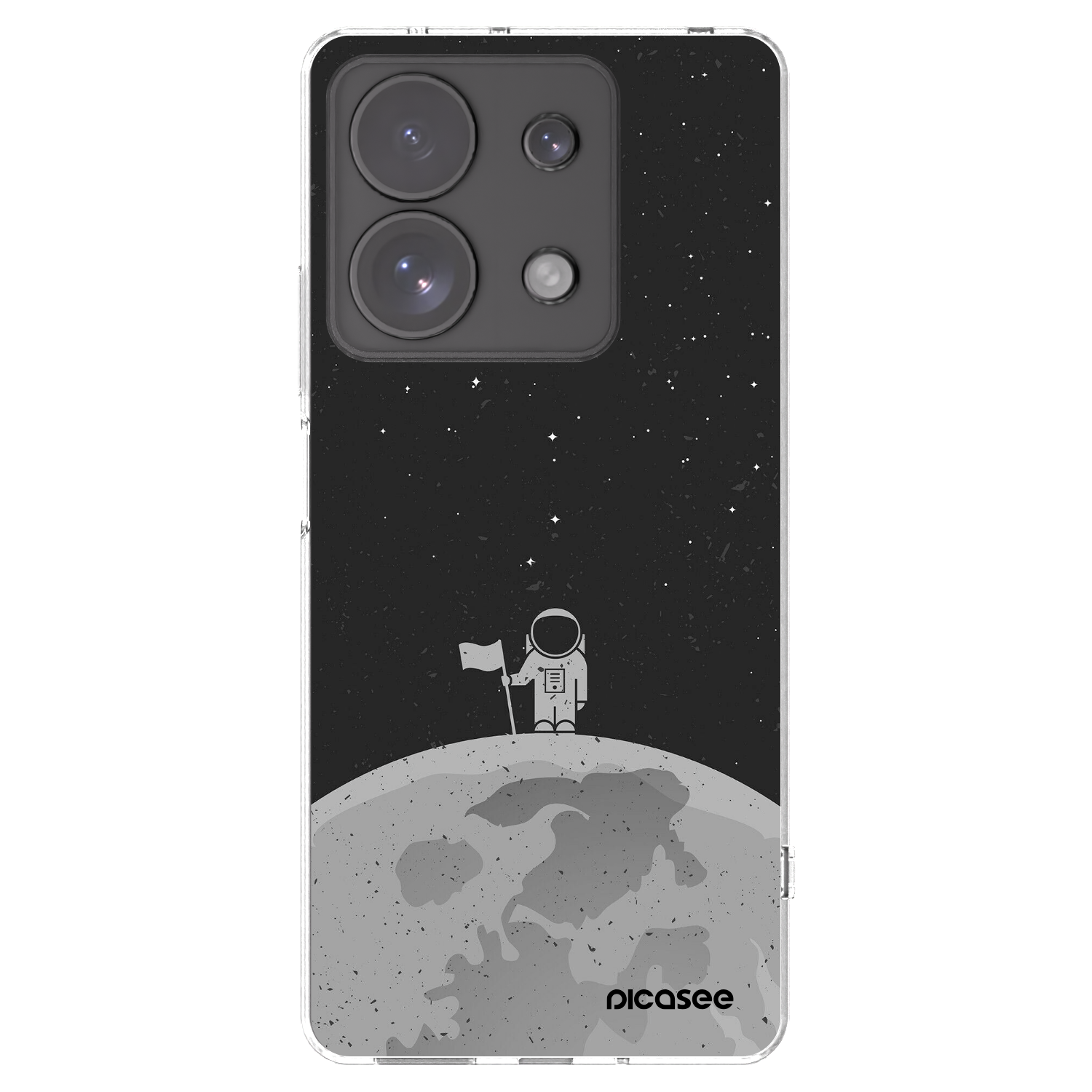 Silikónový prehľadný obal pre Xiaomi Redmi Note 13 Pro 4G - Astronaut