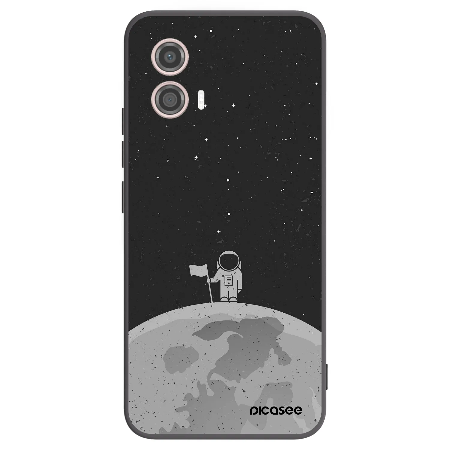 Picasee silikónový čierny obal pre Motorola Moto G53 5G - Astronaut