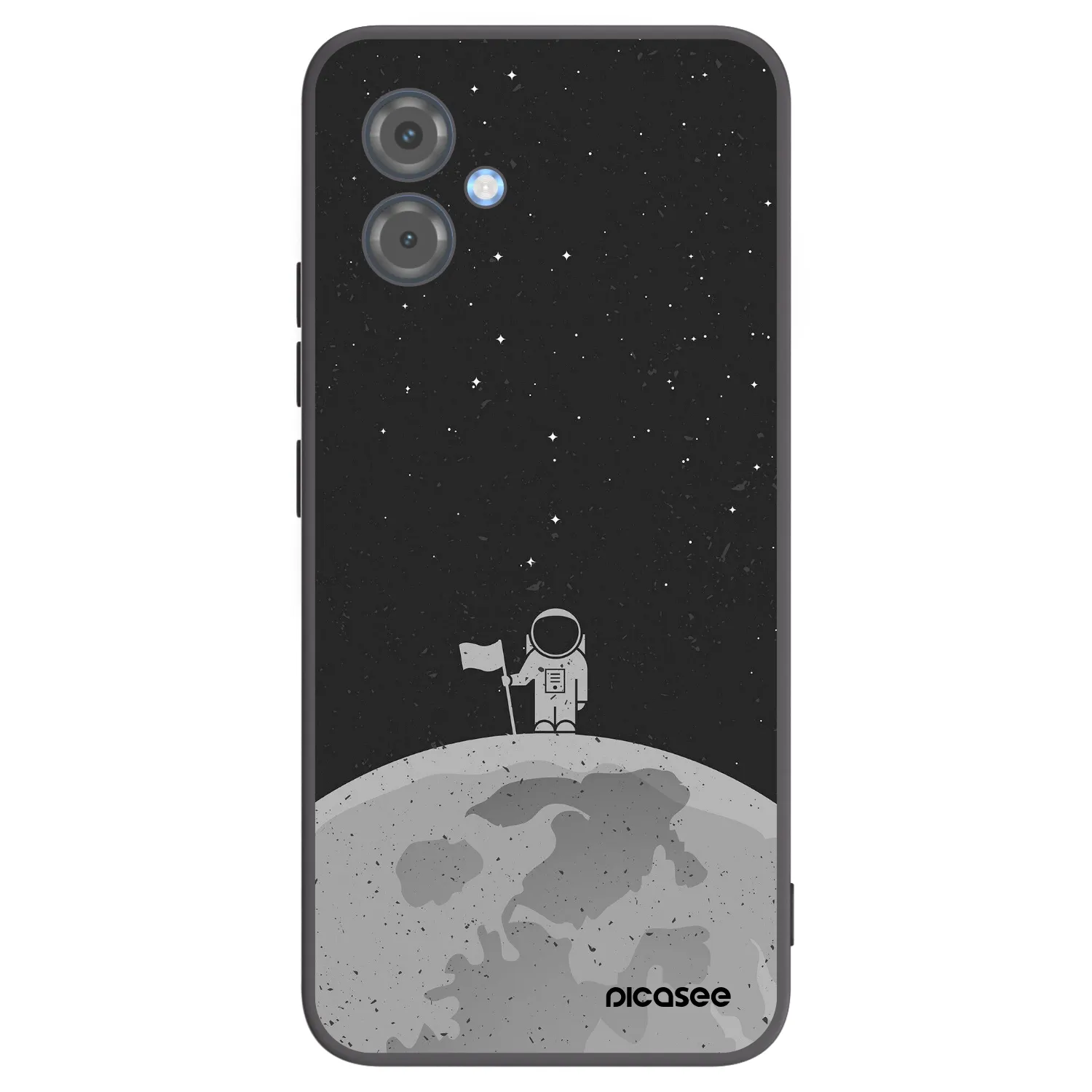 Picasee silikónový čierny obal pre Motorola Moto G14 - Astronaut