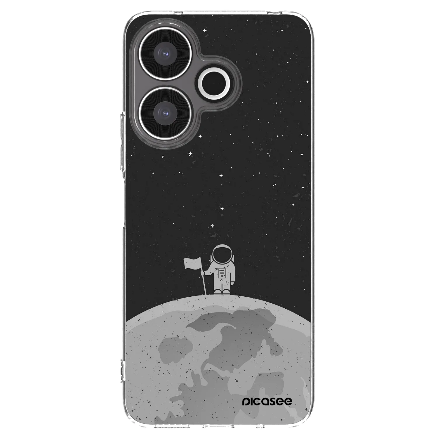 Silikónový prehľadný obal pre Xiaomi Redmi 13 4G - Astronaut