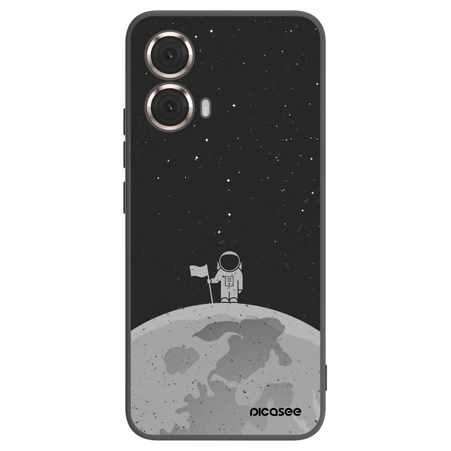 Silikónový čierny obal pre Motorola Moto G85 - Astronaut