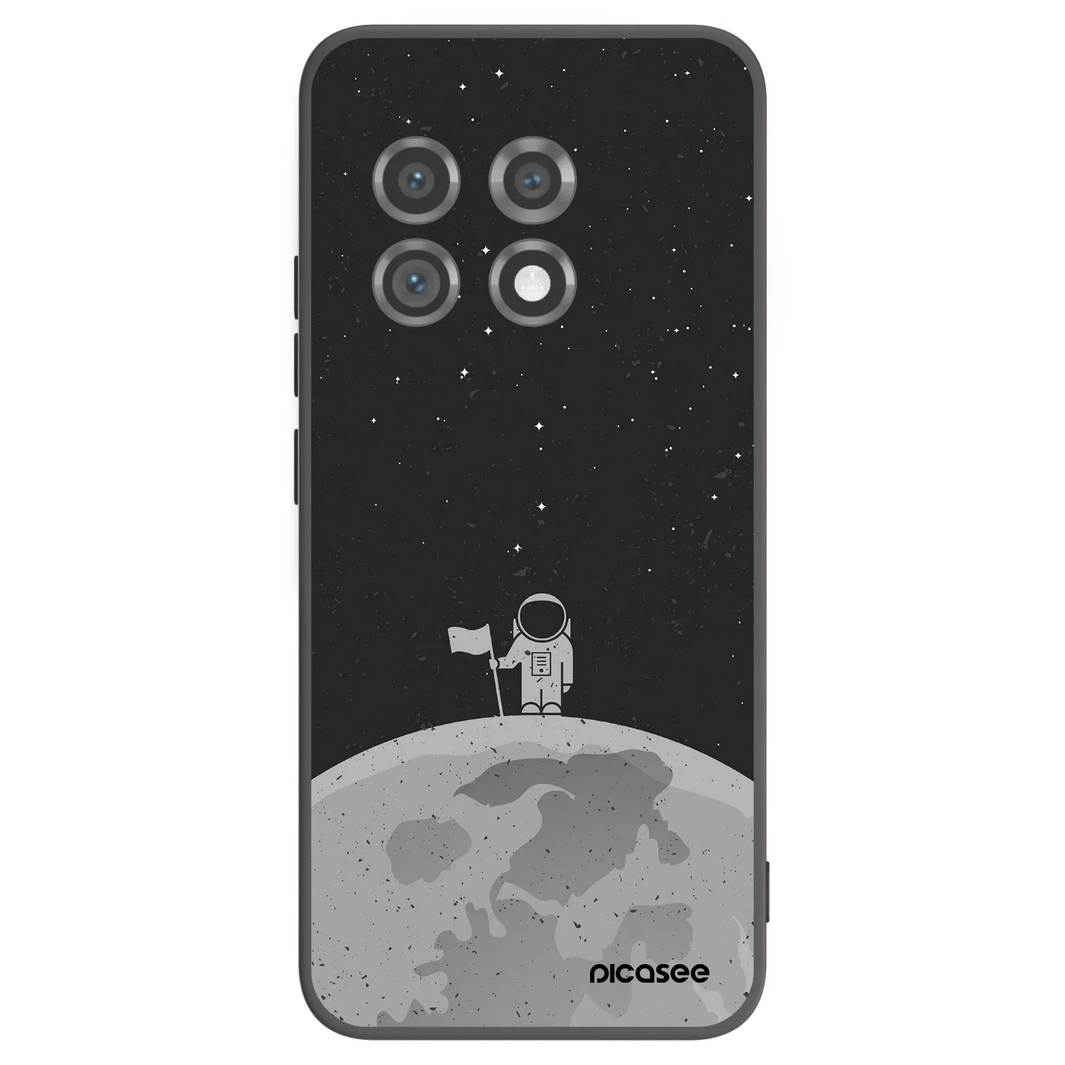 Picasee silikónový čierny obal pre OnePlus 11 5G - Astronaut