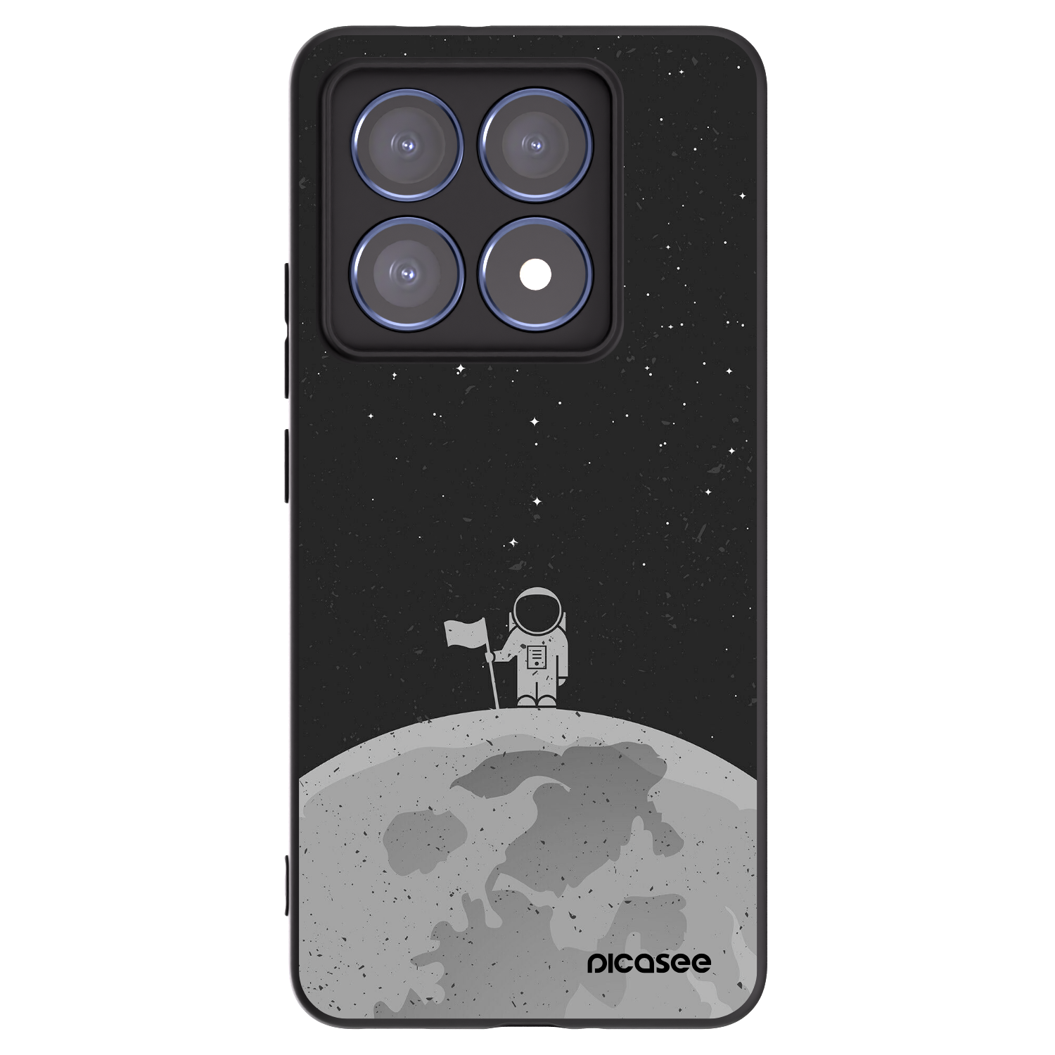 Picasee silikónový čierny obal pre Xiaomi 14T Pro - Astronaut
