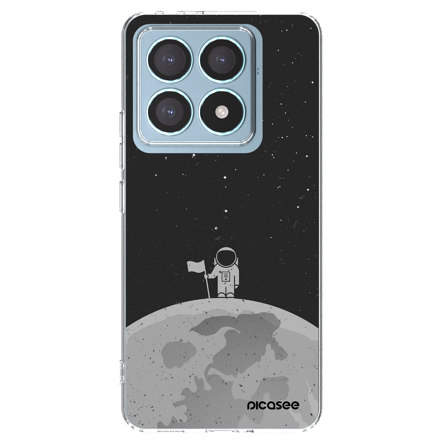 Picasee silikónový prehľadný obal pre Xiaomi 14T Pro - Astronaut